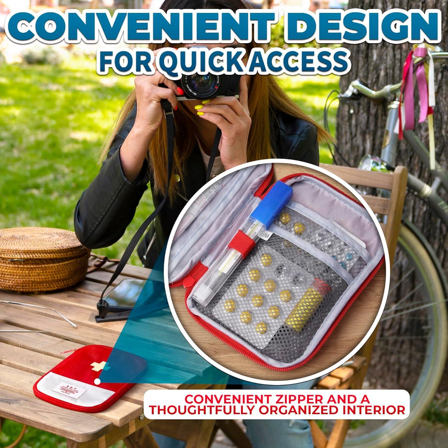 Bolsa de Primeros Auxilios Vacía BURIUS 2 Pcs 18x13 cm