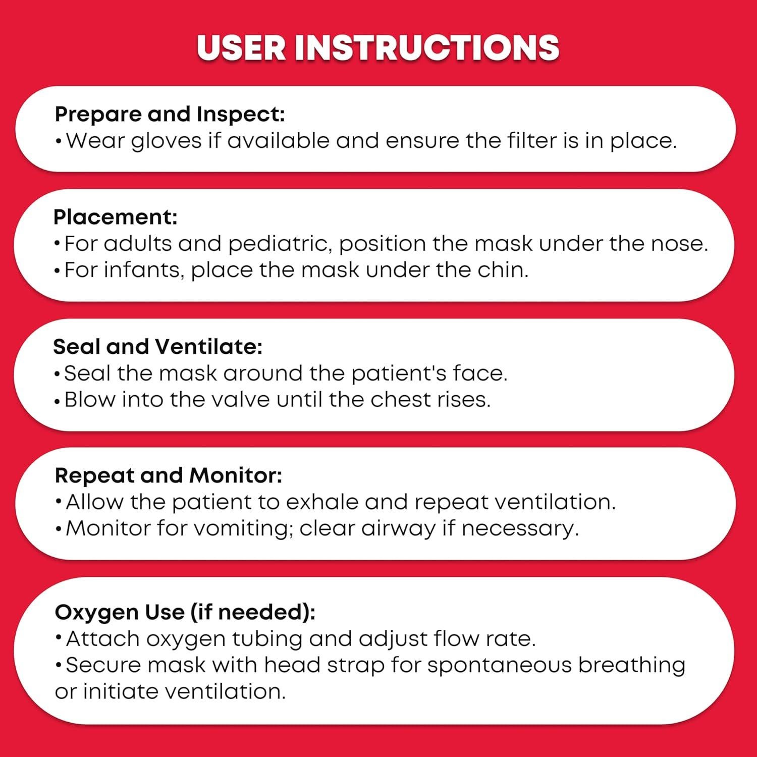 Kit de RCP Ever Ready First Aid - 2 Máscaras, Guantes y Alcohol