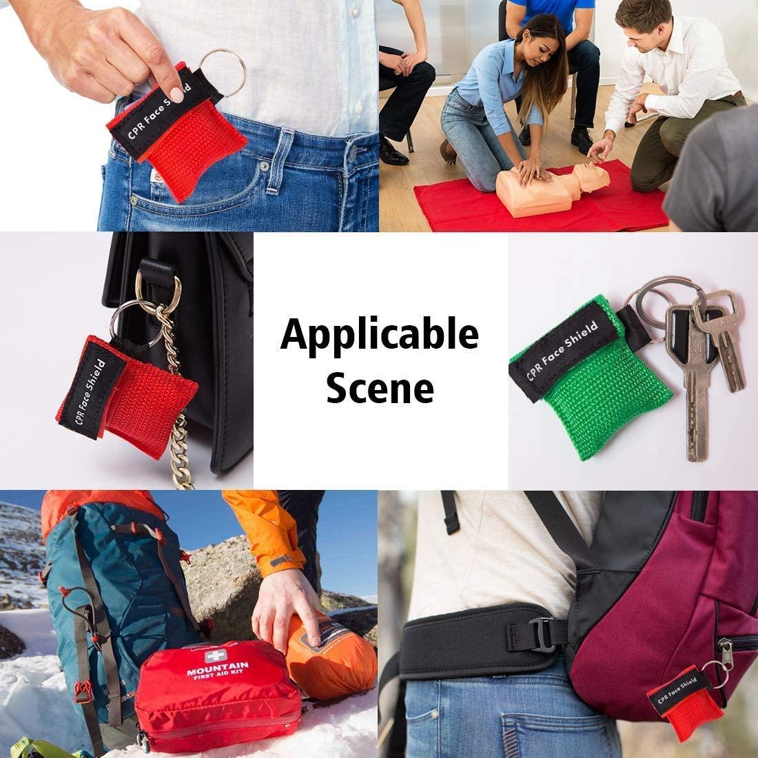 KONGDY 10pcs Máscara de CPR con Válvula Unidireccional