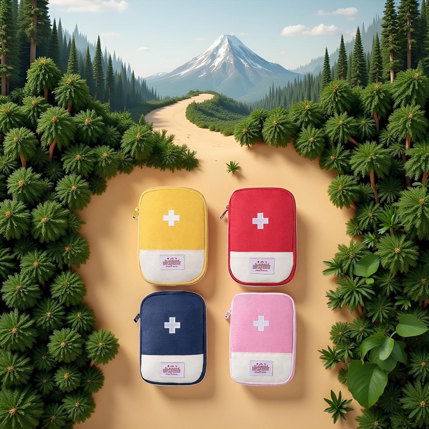 4 Bolsas de Primeros Auxilios Compactas WLngtv - Pequeñas