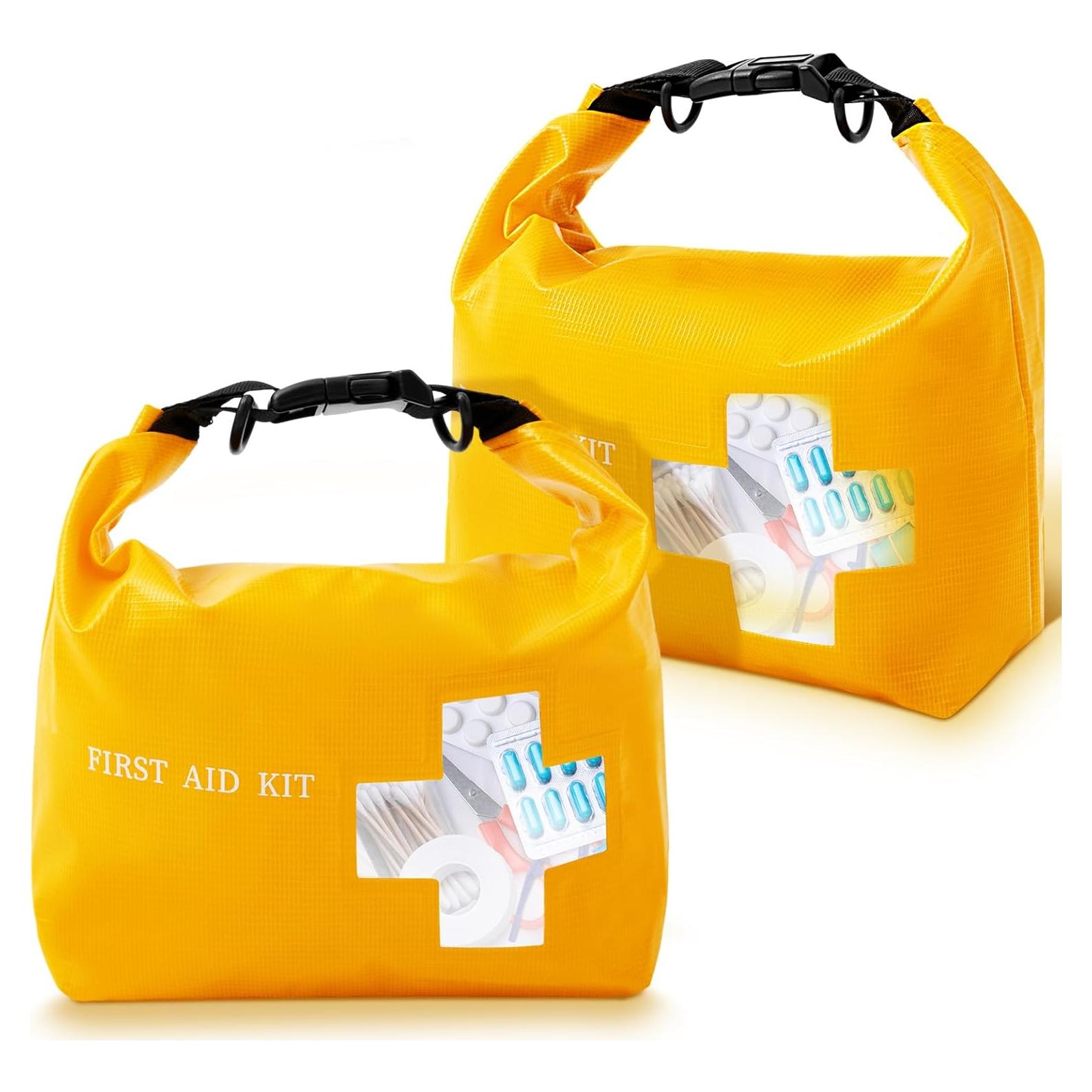 Paquete de 2 Bolsas Vacías Impermeables para Primeros Auxilios