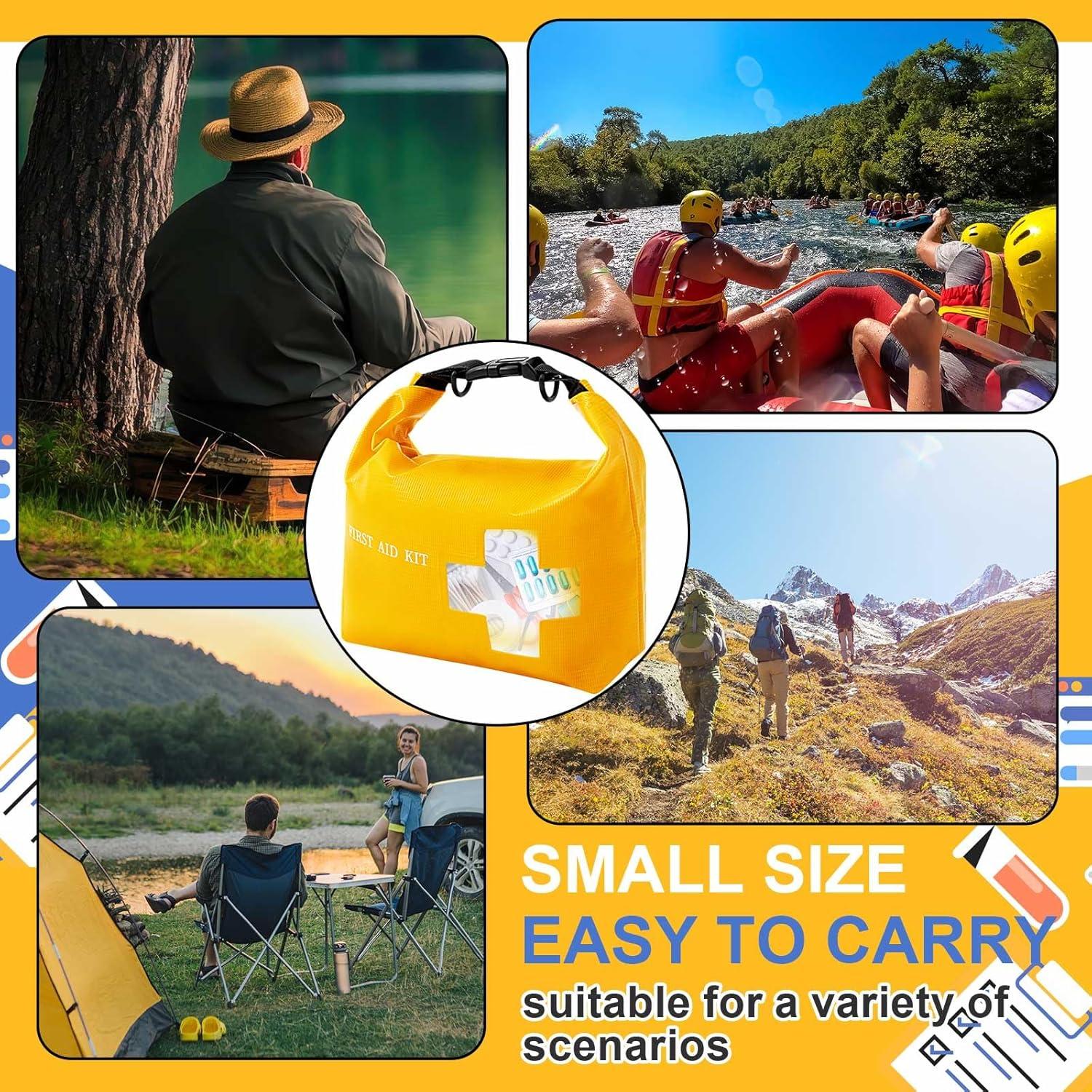 Paquete de 2 Bolsas Vacías Impermeables para Primeros Auxilios