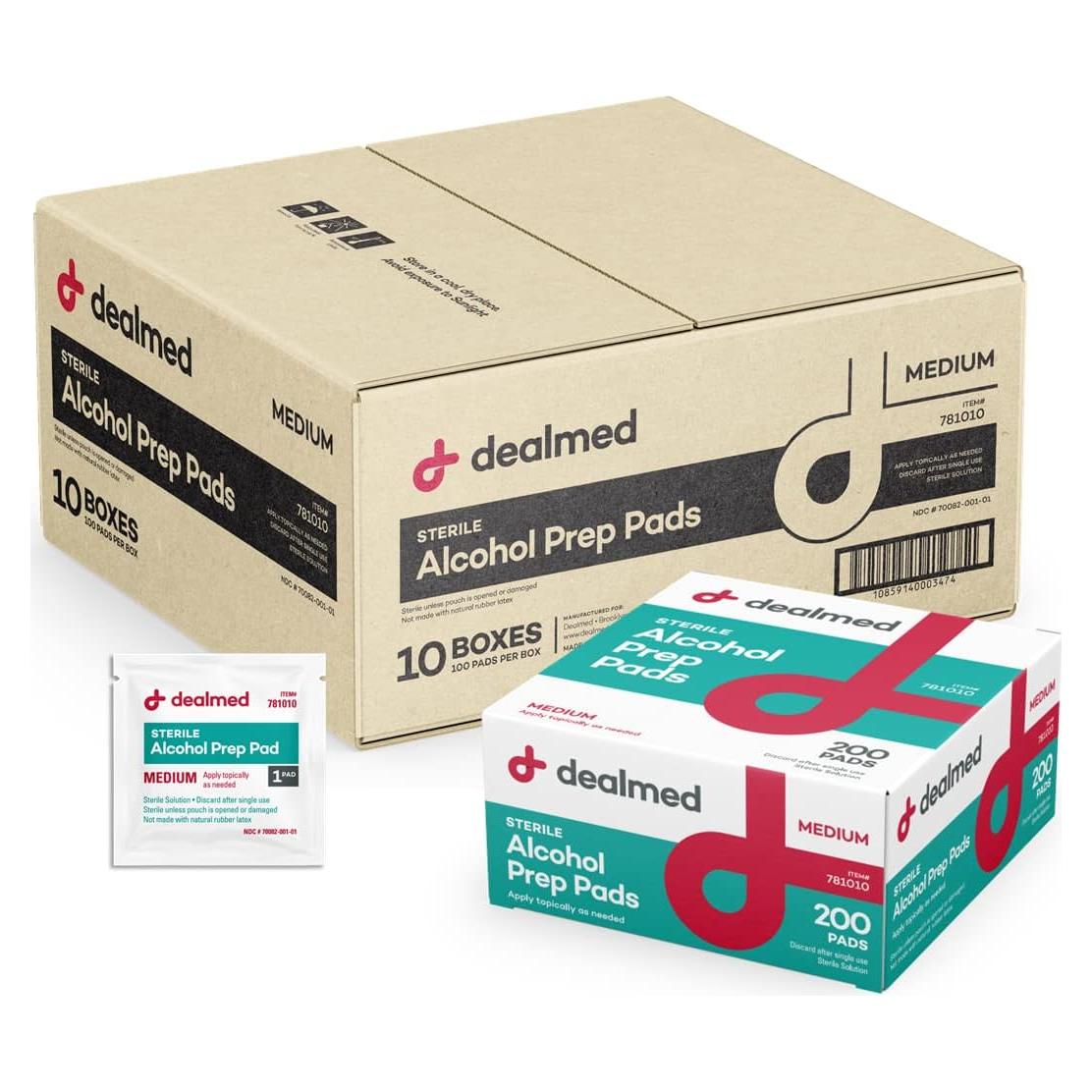 Toallitas Antiséticas de Alcohol Dealmed - 2000 Unidades