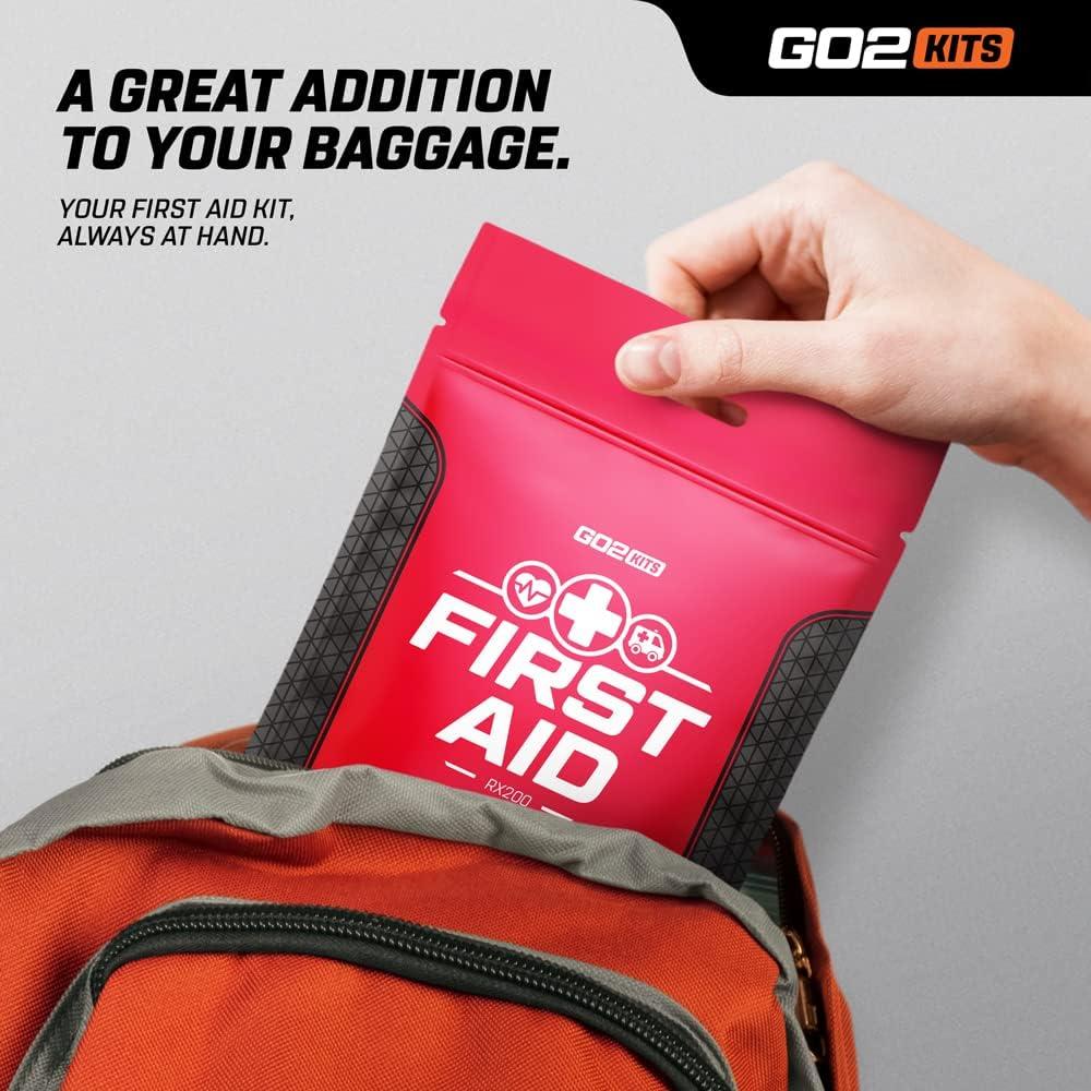 Kit de Primeros Auxilios Go2Kits RX200 - 38 Piezas Compacto