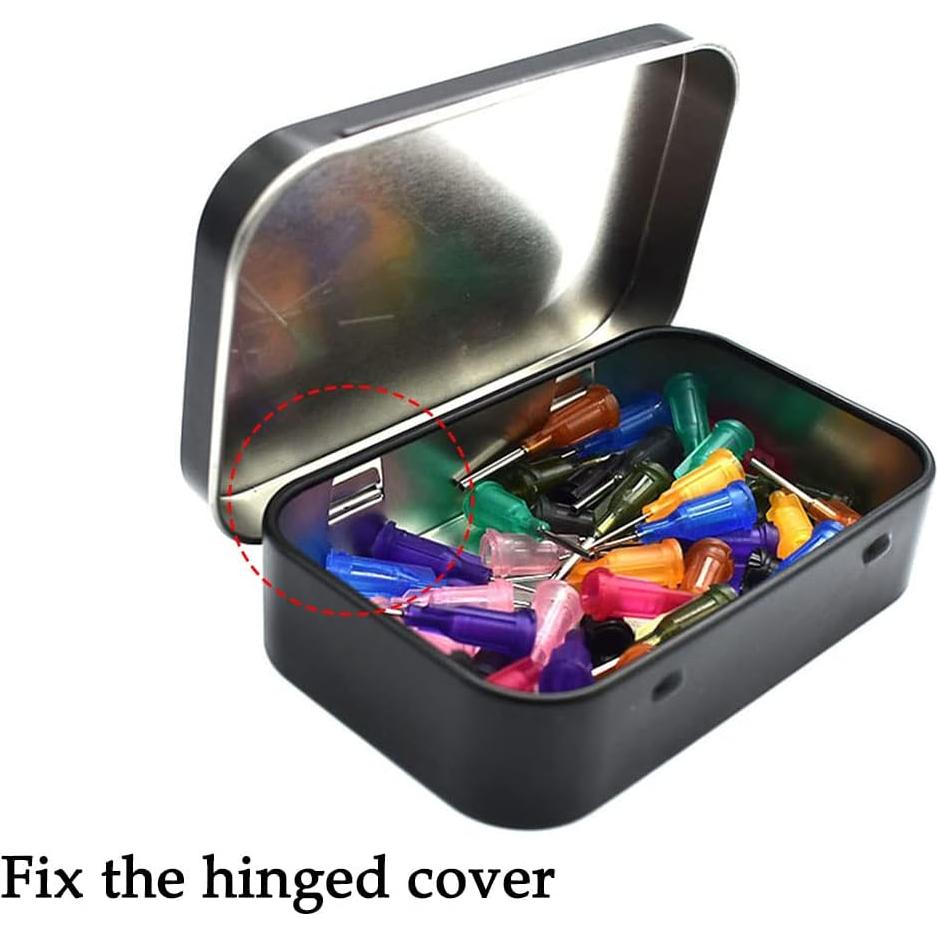 Caja Rectangular Negra Vacía AKOAK 3 Pcs 9.5x6x2 cm para Almacenamiento