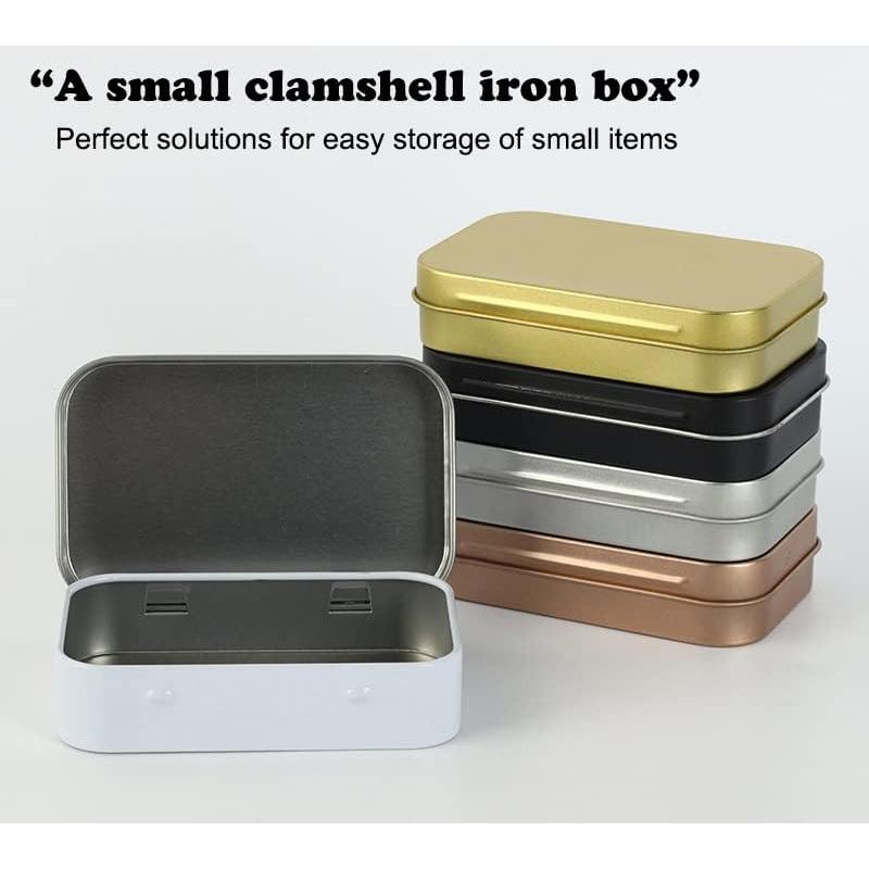 Caja Rectangular Negra Vacía AKOAK 3 Pcs 9.5x6x2 cm para Almacenamiento