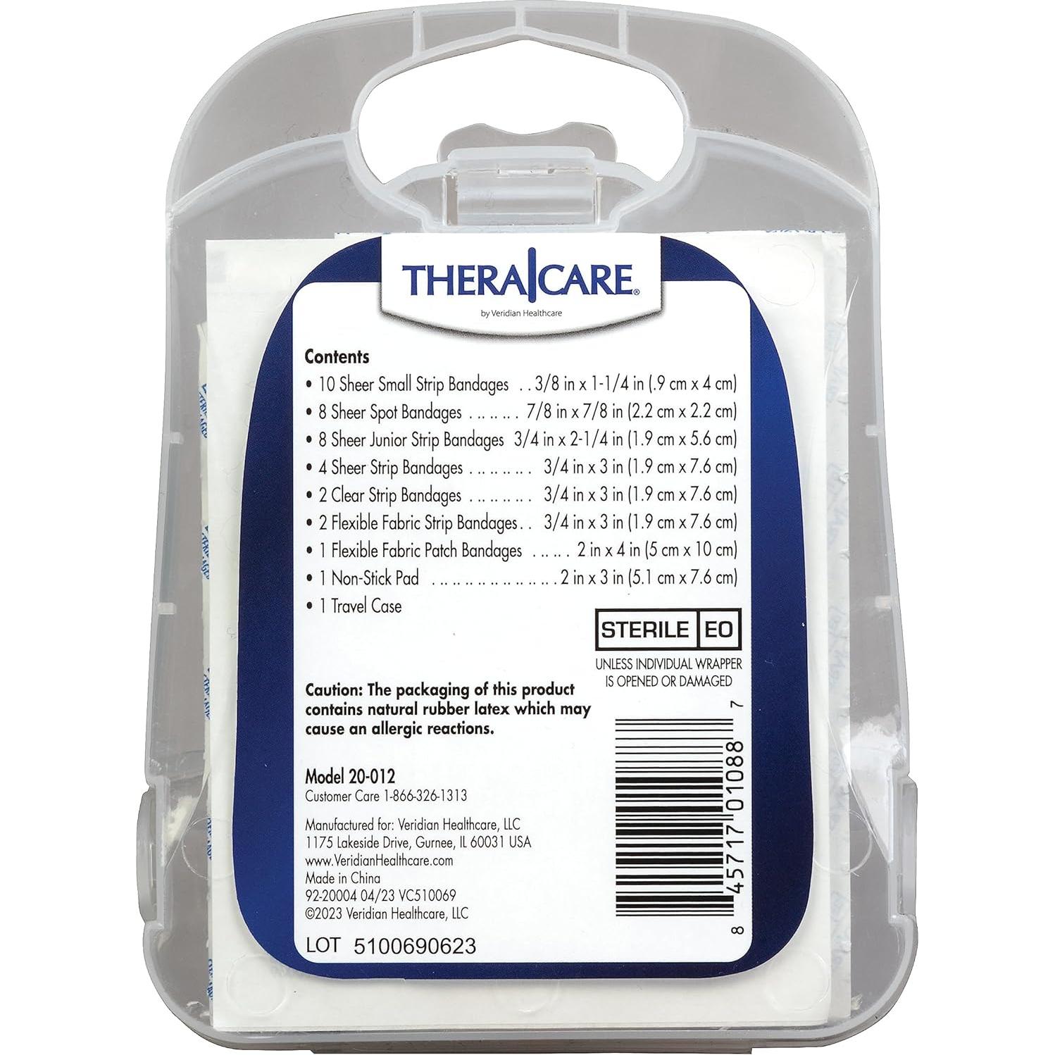 Kit de Vendajes de Primeros Auxilios TheraCare - 36 Piezas