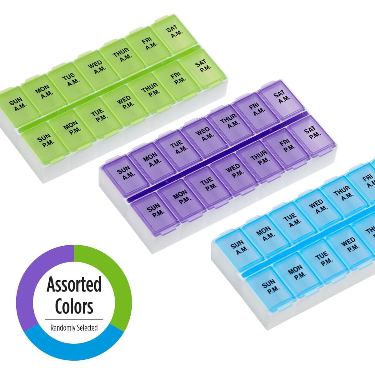 Planificador de Pastillas Semanal Ezy Dose AM/PM 7 Días