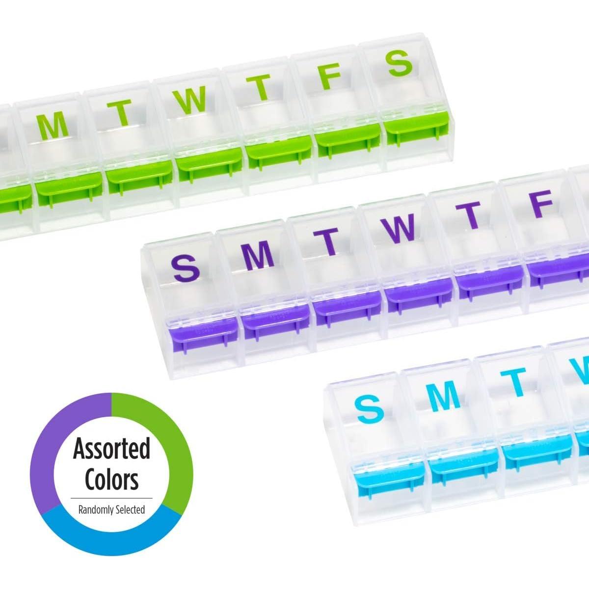 Planificador Semanal de Pastillas Ezy Dose XL 7 Días - Botón Presión