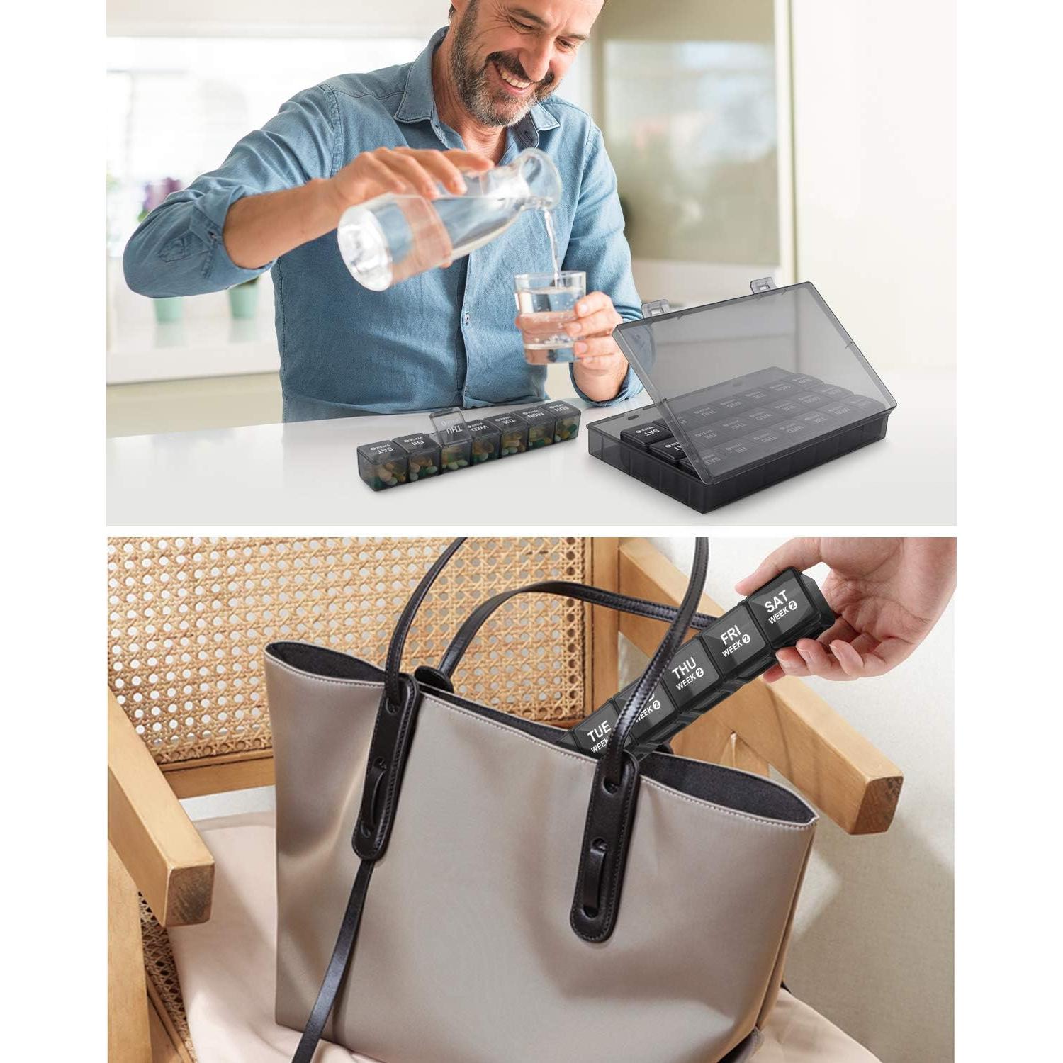 Organizador de Pastillas Mensual TookMag 28 Días - Caja de Medicamentos