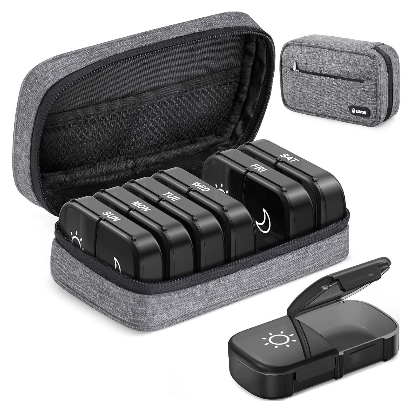 Organizador Semanal de Pastillas AUVON XL 2 Veces al Día