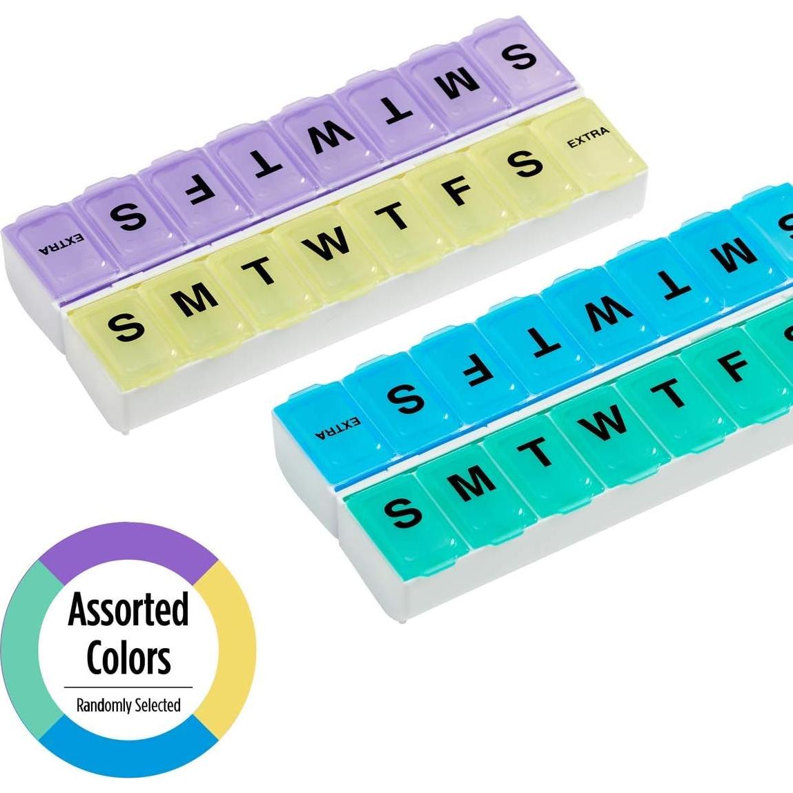 Organizador de Pastillas Semanal Ezy Dose 14 Días Desmontable