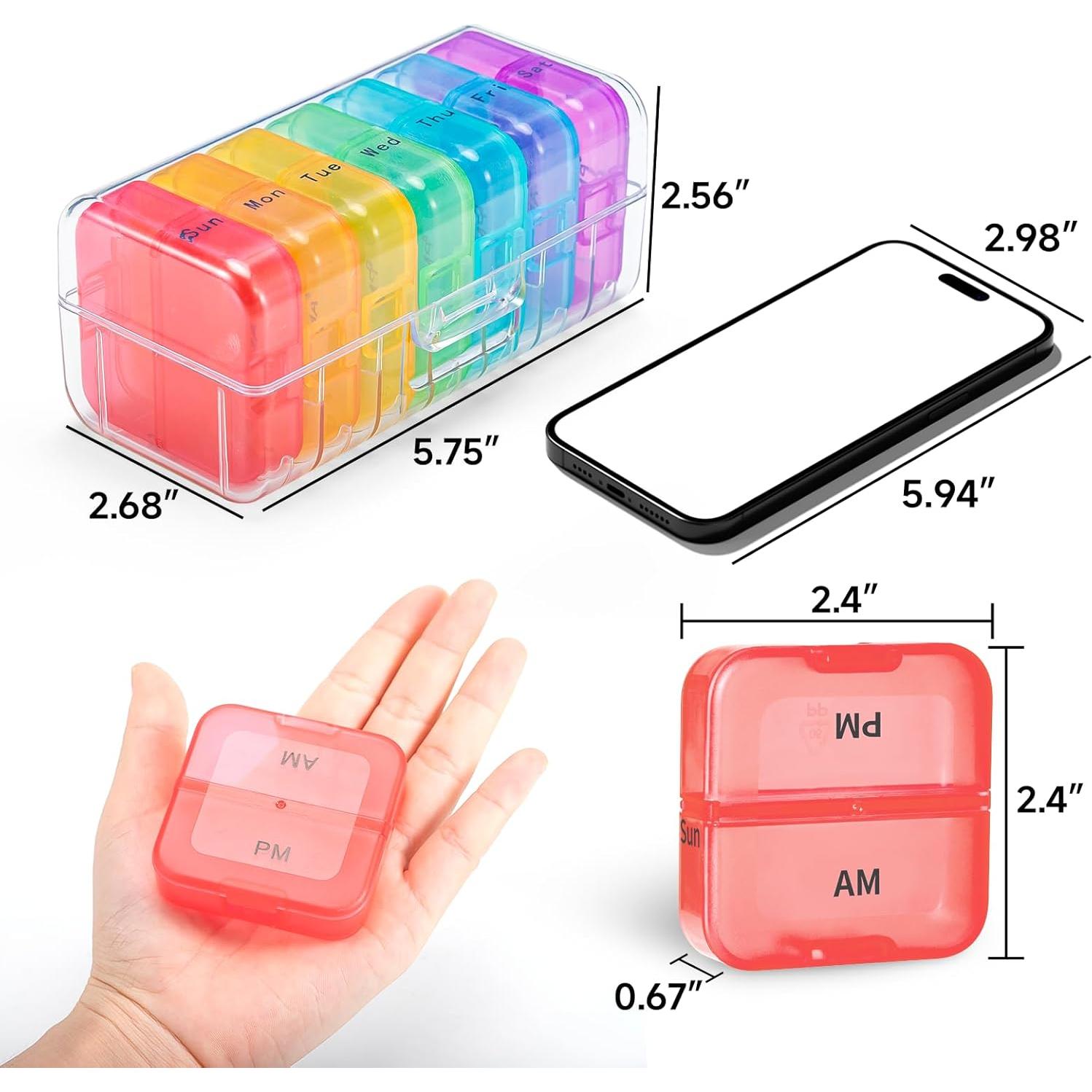 Organizador de Pastillas Zoksi AM/PM Semanal 7 Días