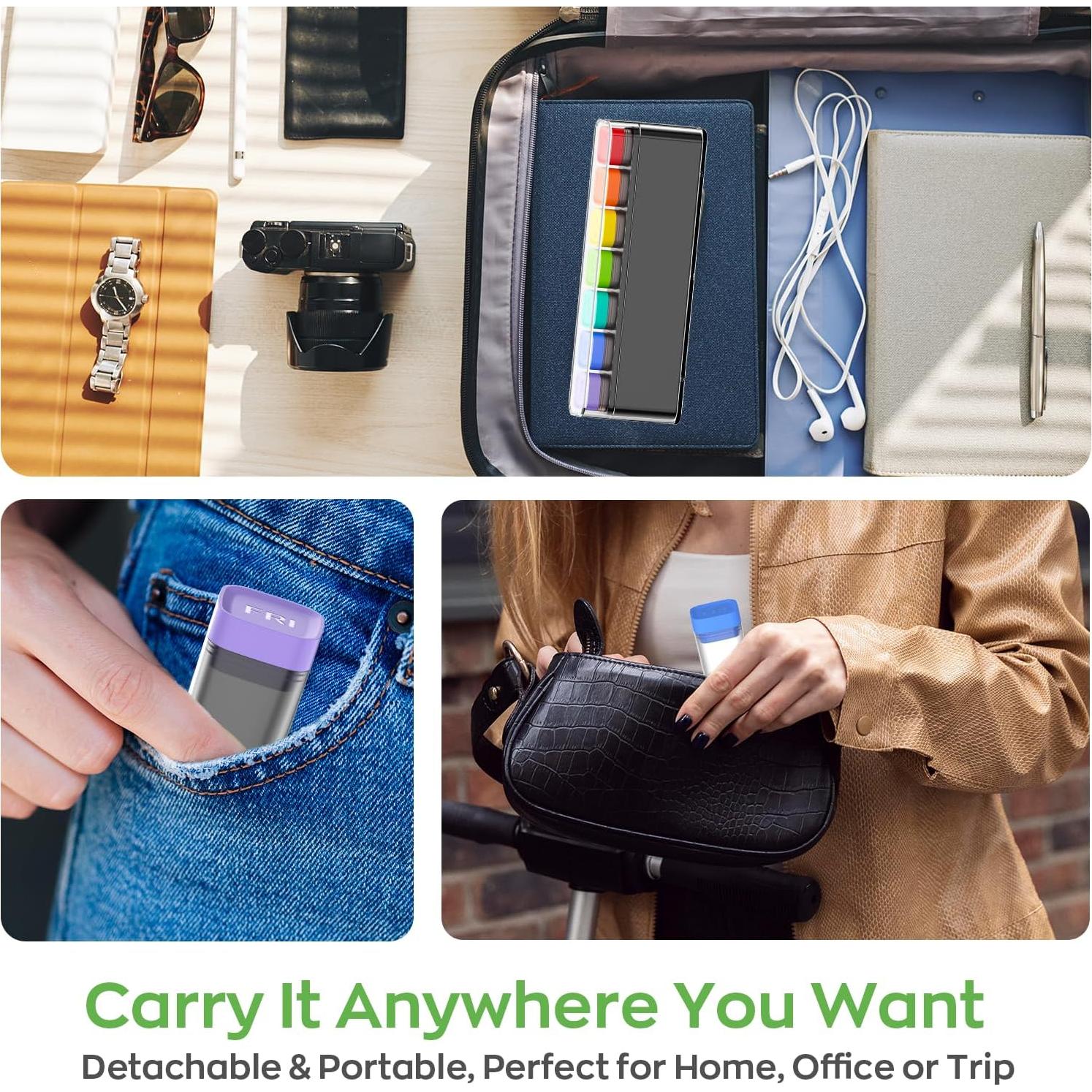 Organizador Semanal de Pastillas HIONXMGA 7 Días Transparente