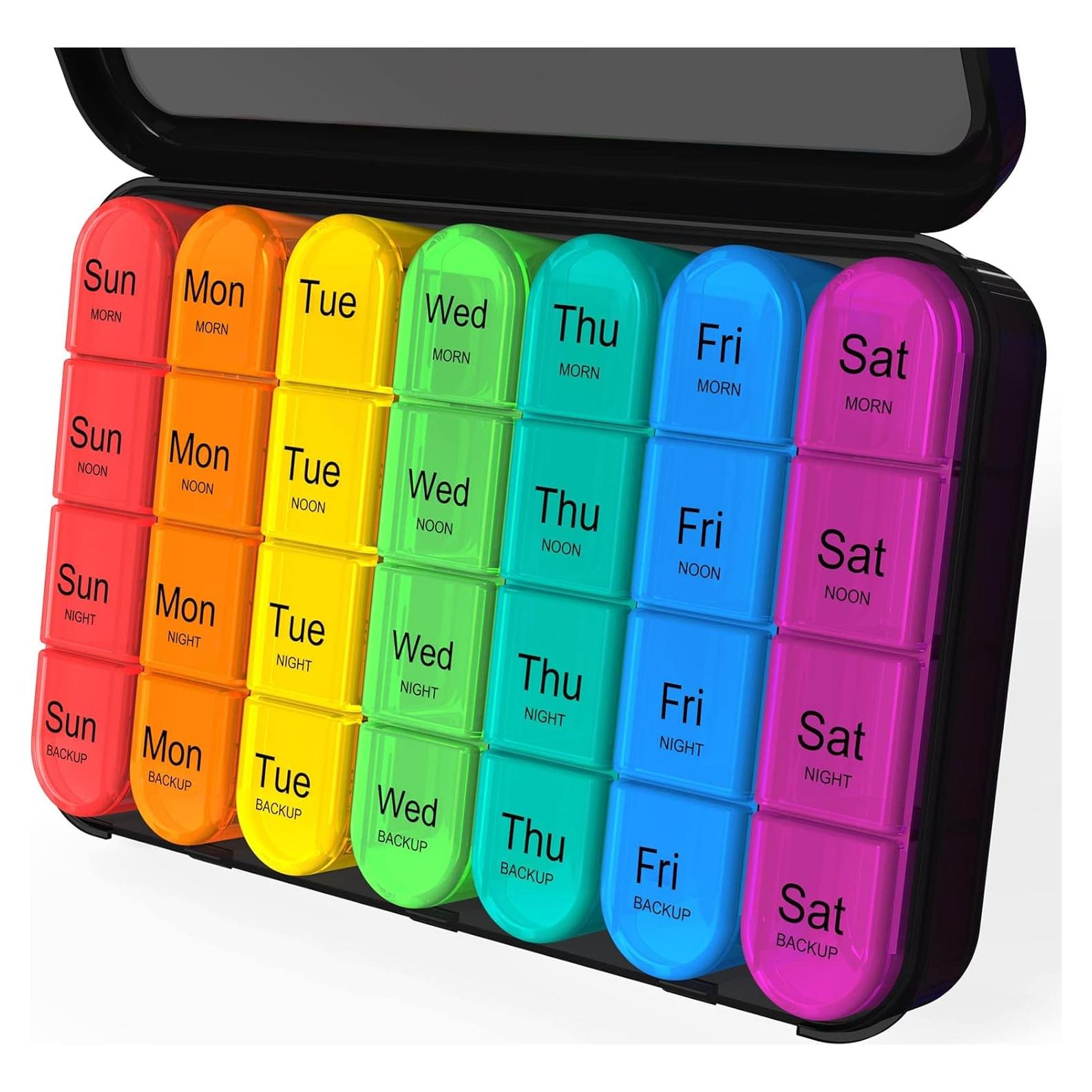 Organizador de Pastillas Semanal Daviky 4 Veces al Día - Grande