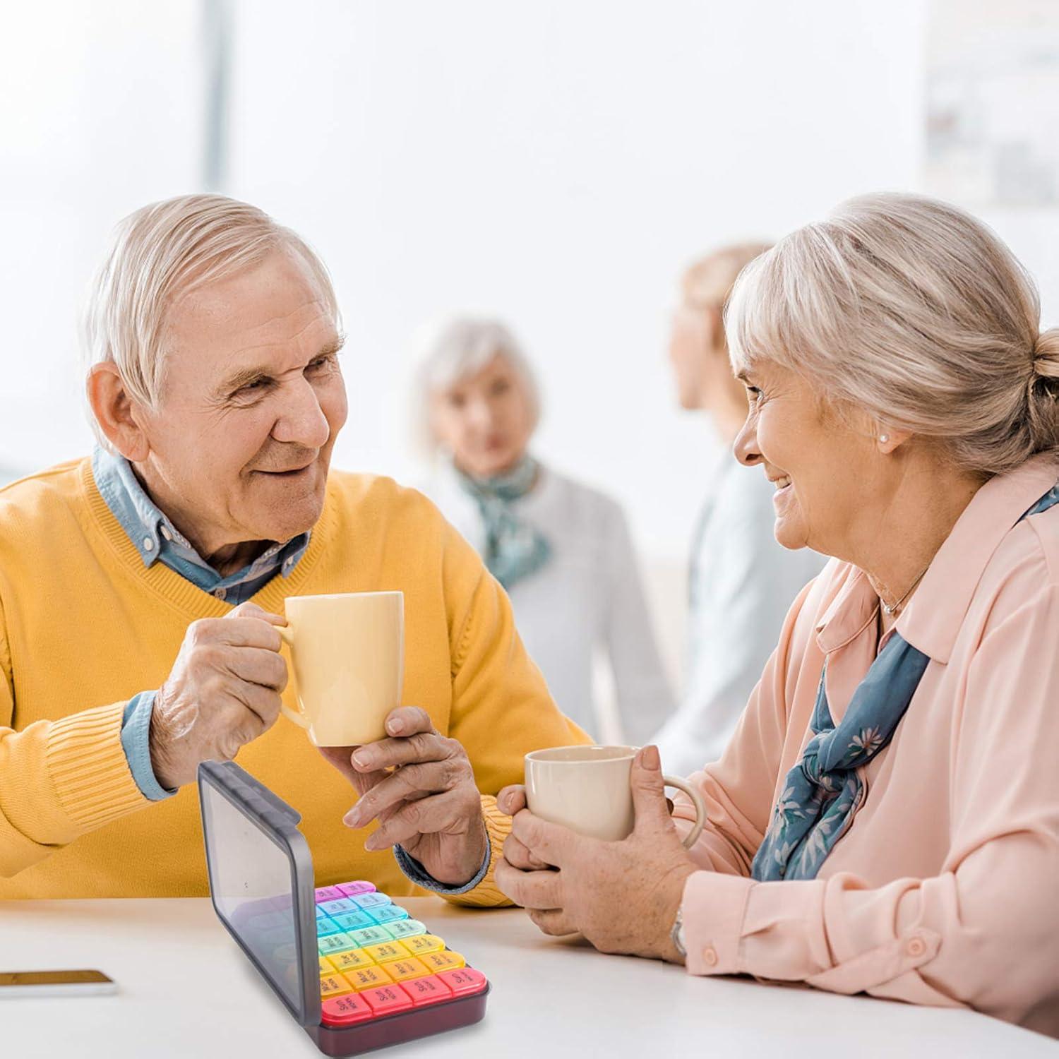 Organizador de Pastillas Semanal Daviky 4 Veces al Día - Grande