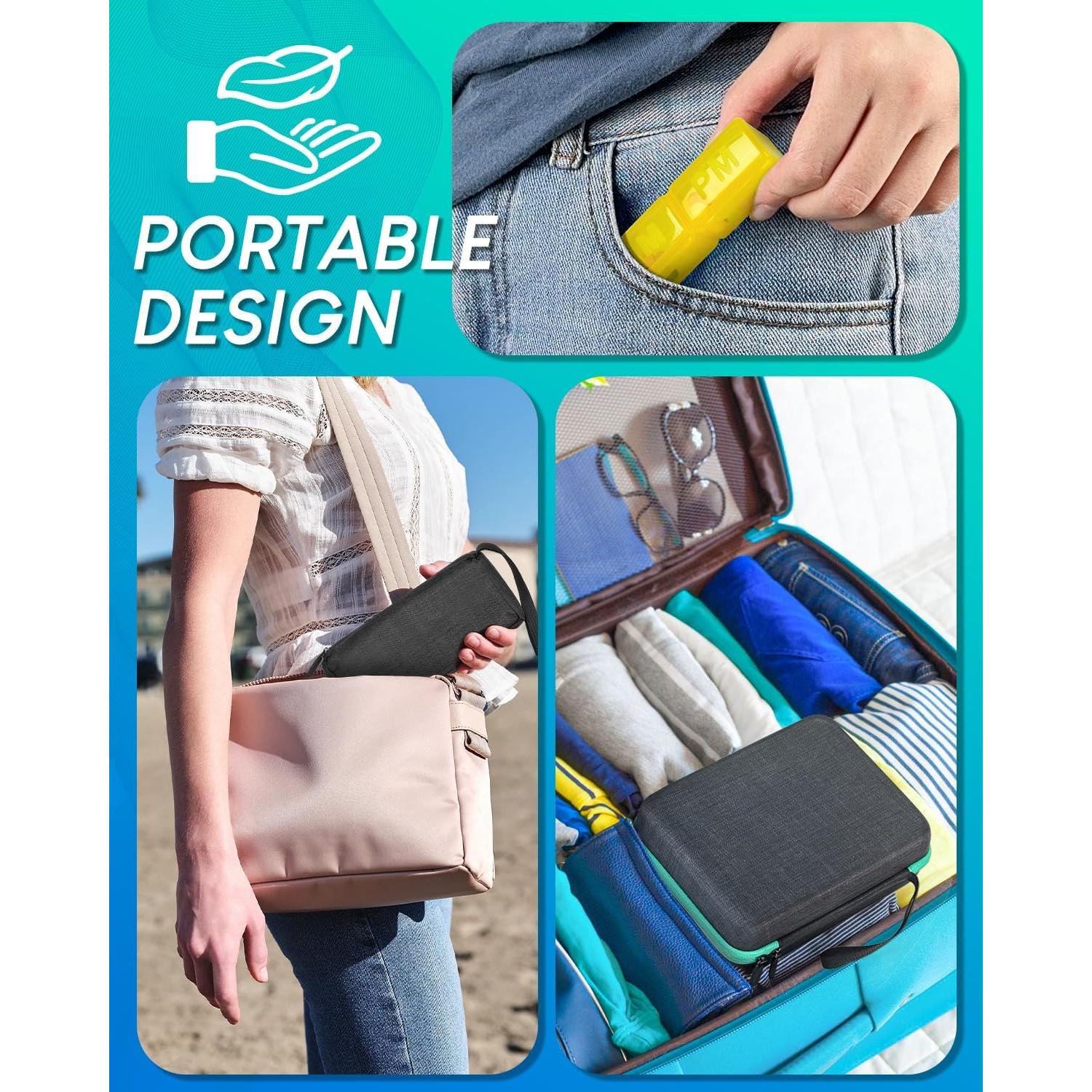 Organizador de Pastillas Mensual Friwole 31 Días 2 Veces al Día