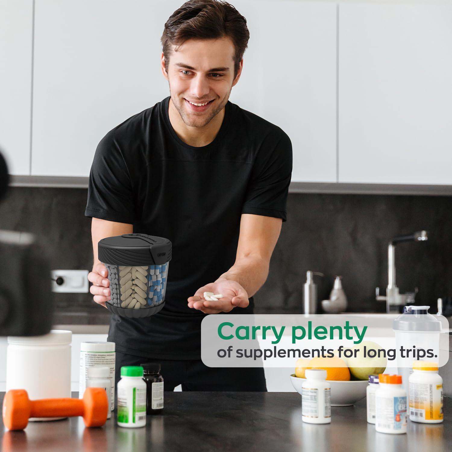 Dispensador de Pastillas HIONXMGA Grande 7 Compartimentos Libre BPA