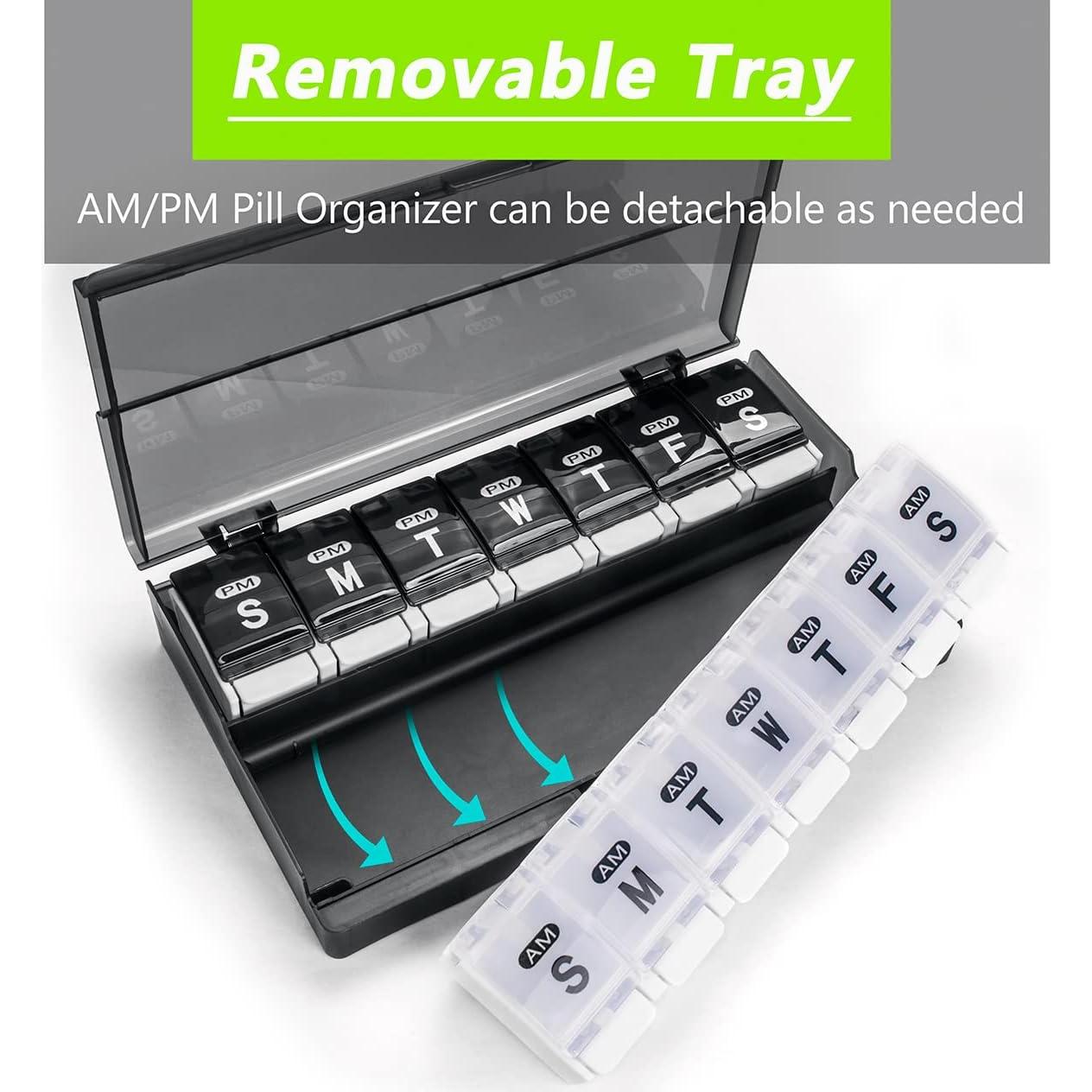 Organizador Semanal de Pastillas Remtise 7 Días 2 Veces al Día