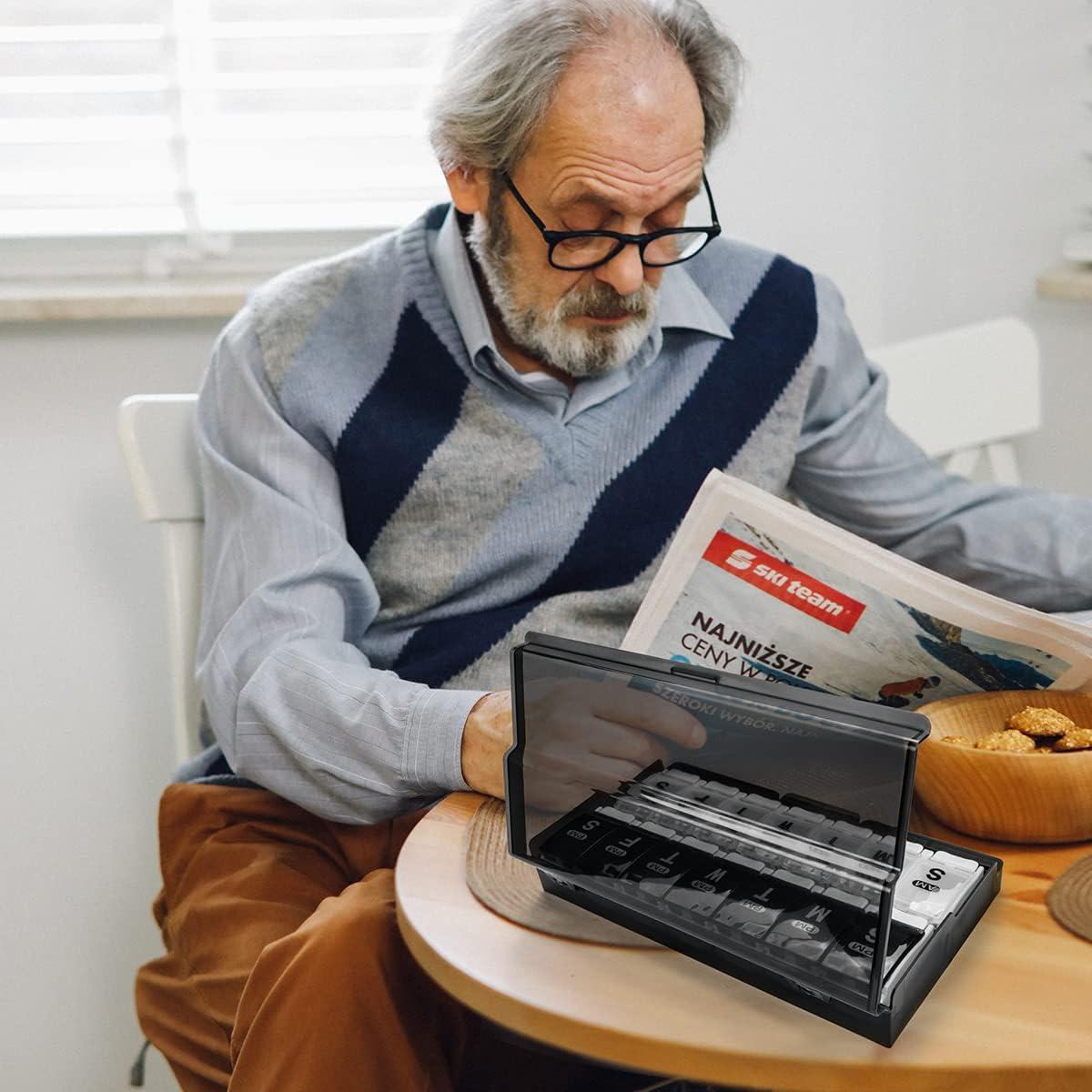 Organizador Semanal de Pastillas Remtise 7 Días 2 Veces al Día