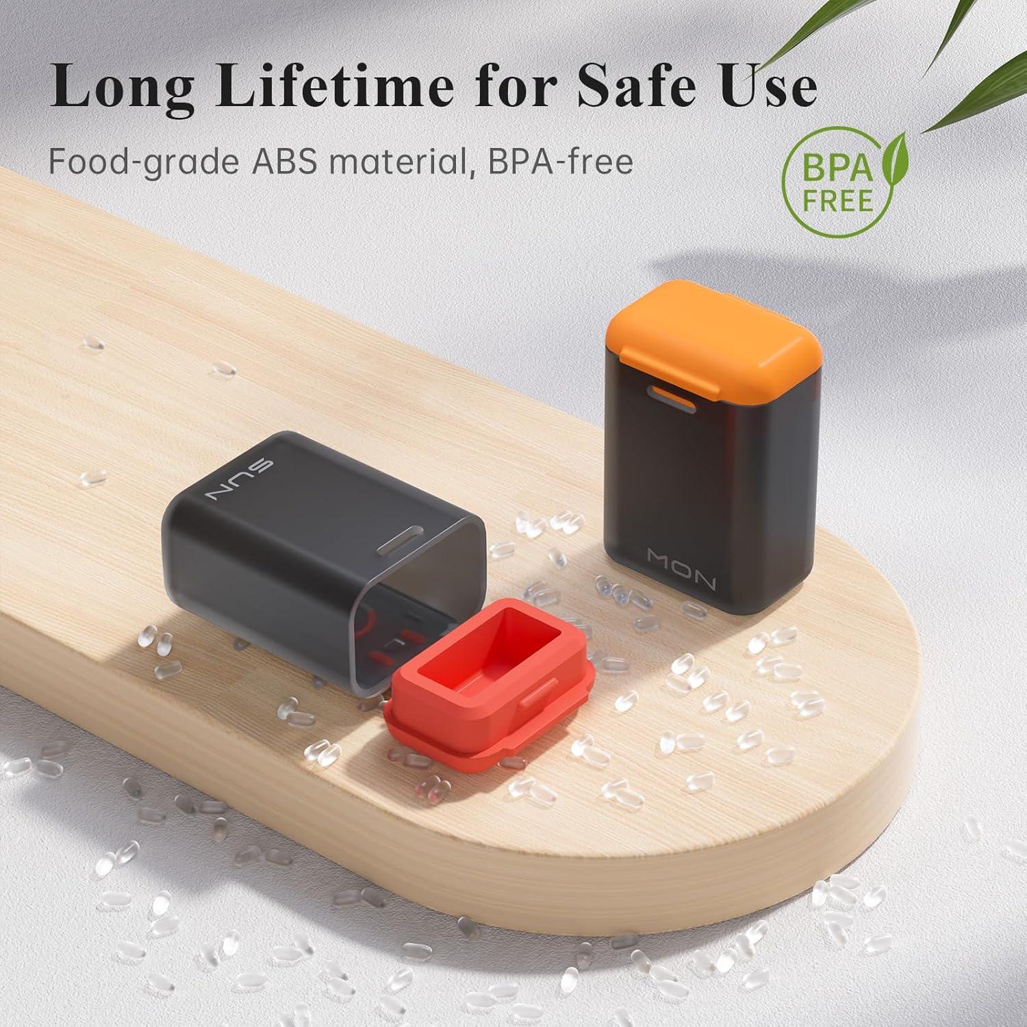 Organizador Semanal de Pastillas KOVIUU Magnético 7 Días