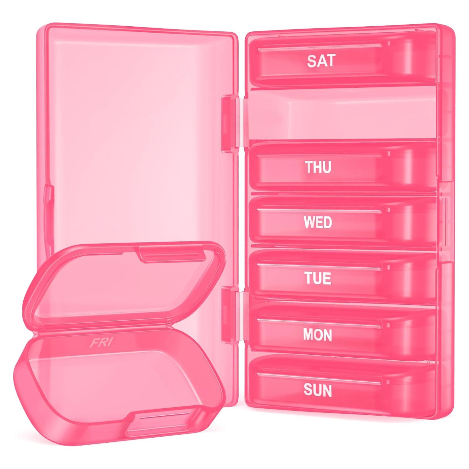 Organizador de Pastillas Semanal AMOOS 7 Días Libre de BPA