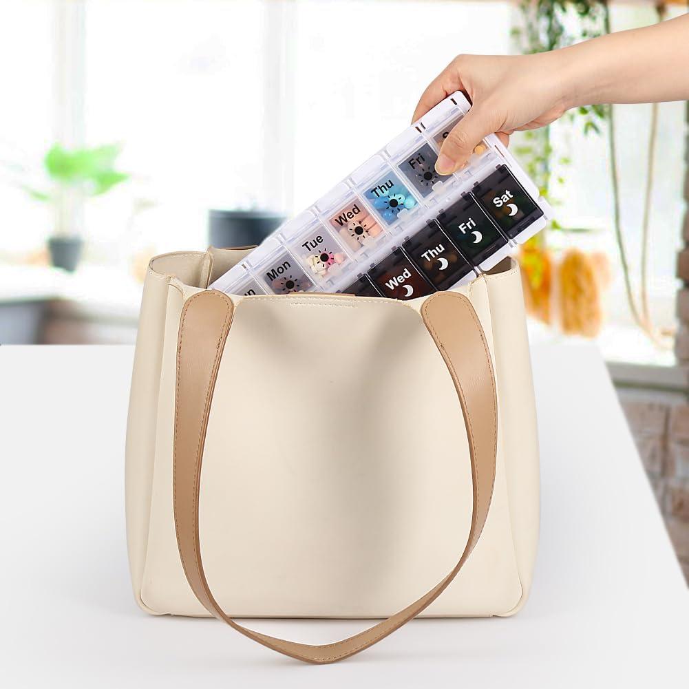 Organizador de Pastillas Shintop Semanal Am Pm 14 Compartimentos