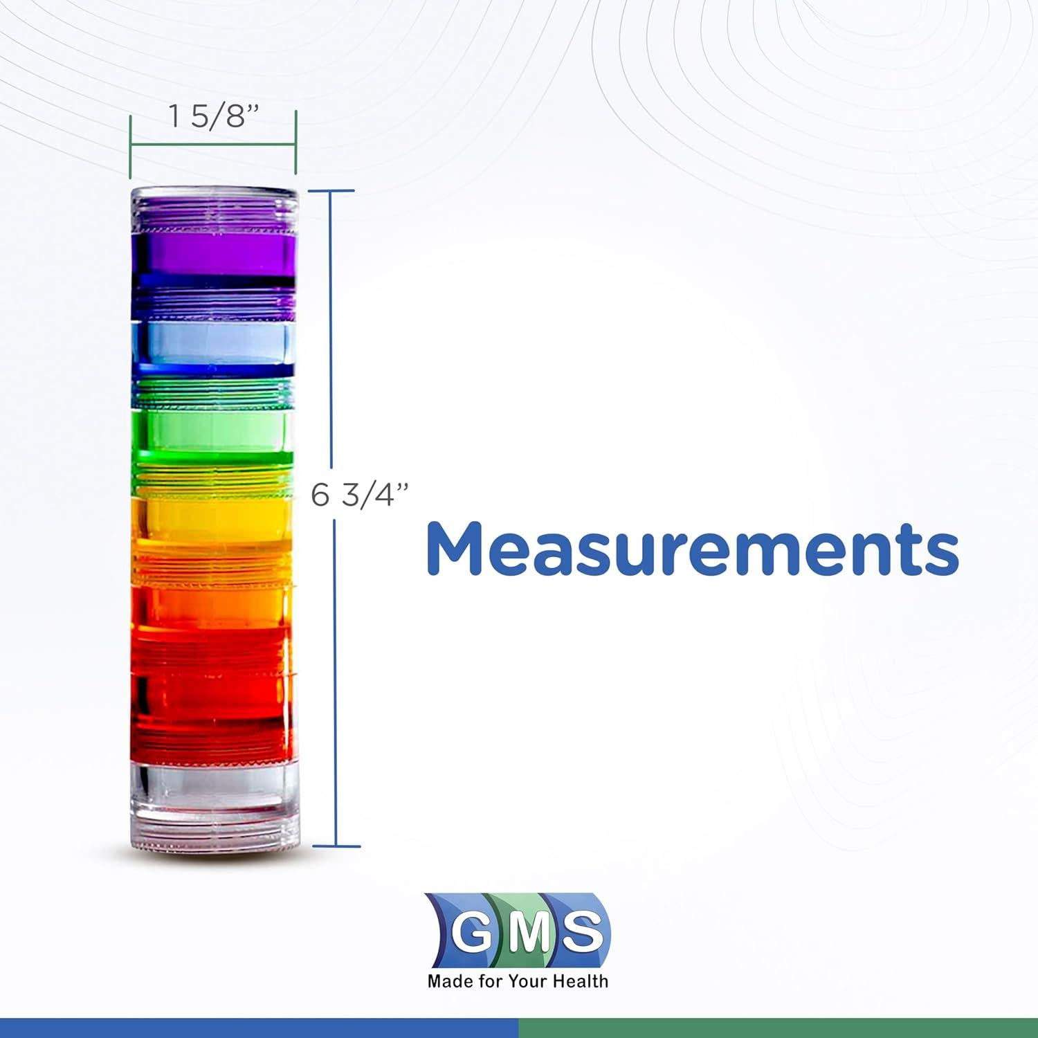 Organizador de Pastillas Semanal GMS - Caja Pequeña Arcoíris