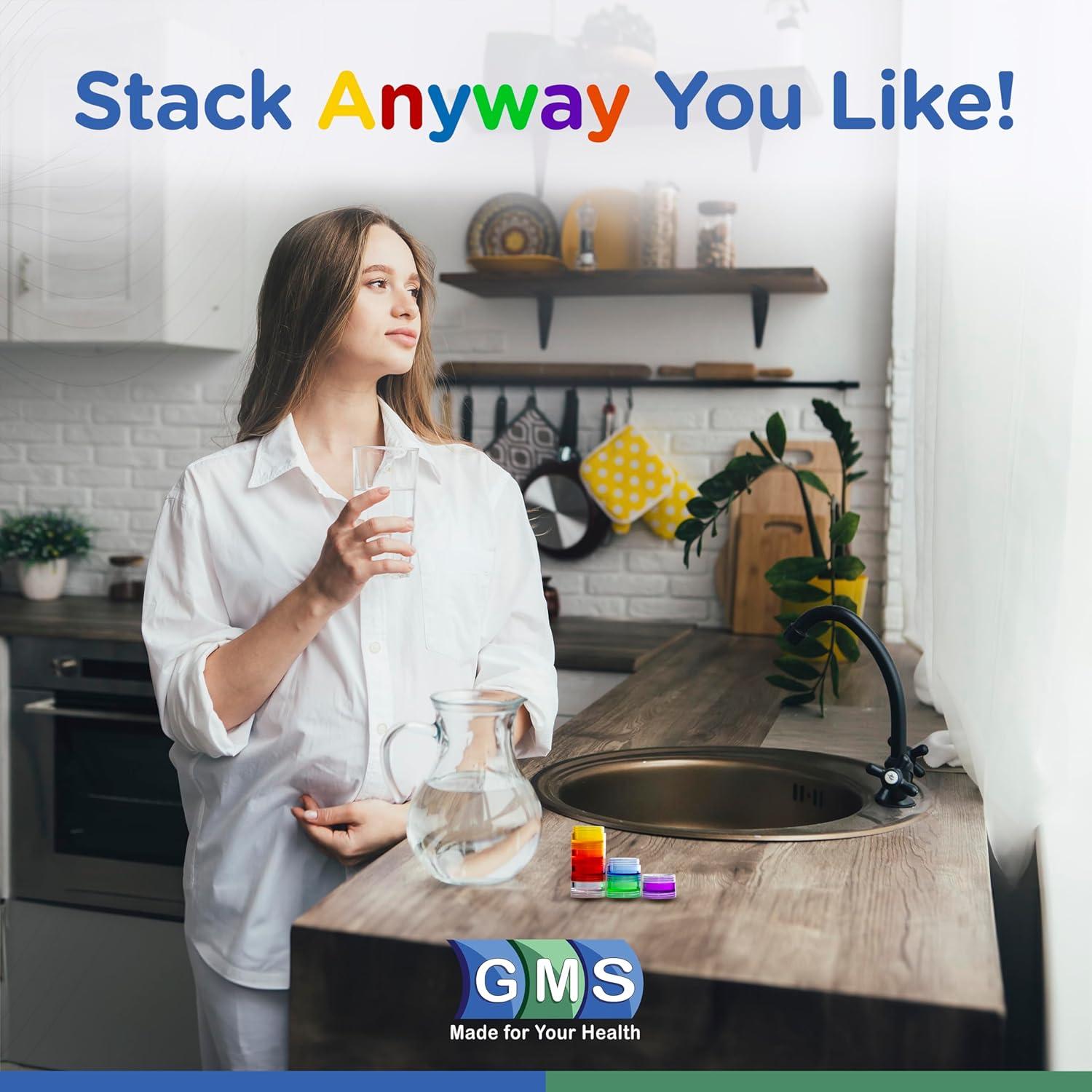 Organizador de Pastillas Semanal GMS - Caja Pequeña Arcoíris