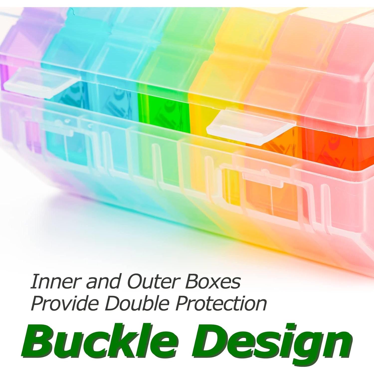 Organizador Semanal de Pastillas Yaklim 28 Compartimentos Blanco