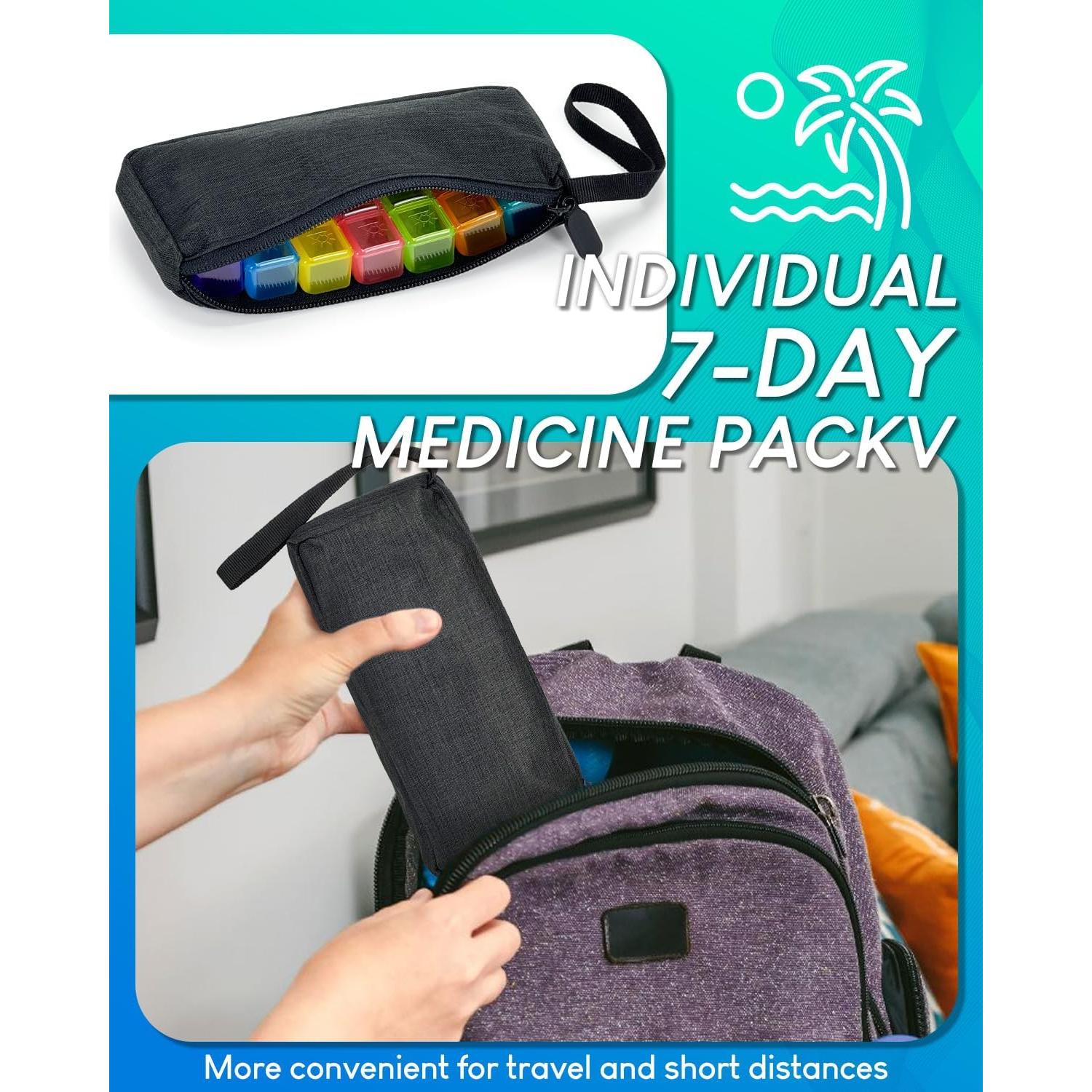 Organizador de Pastillas Mensual Yonlog 31 Días 3 Veces al Día