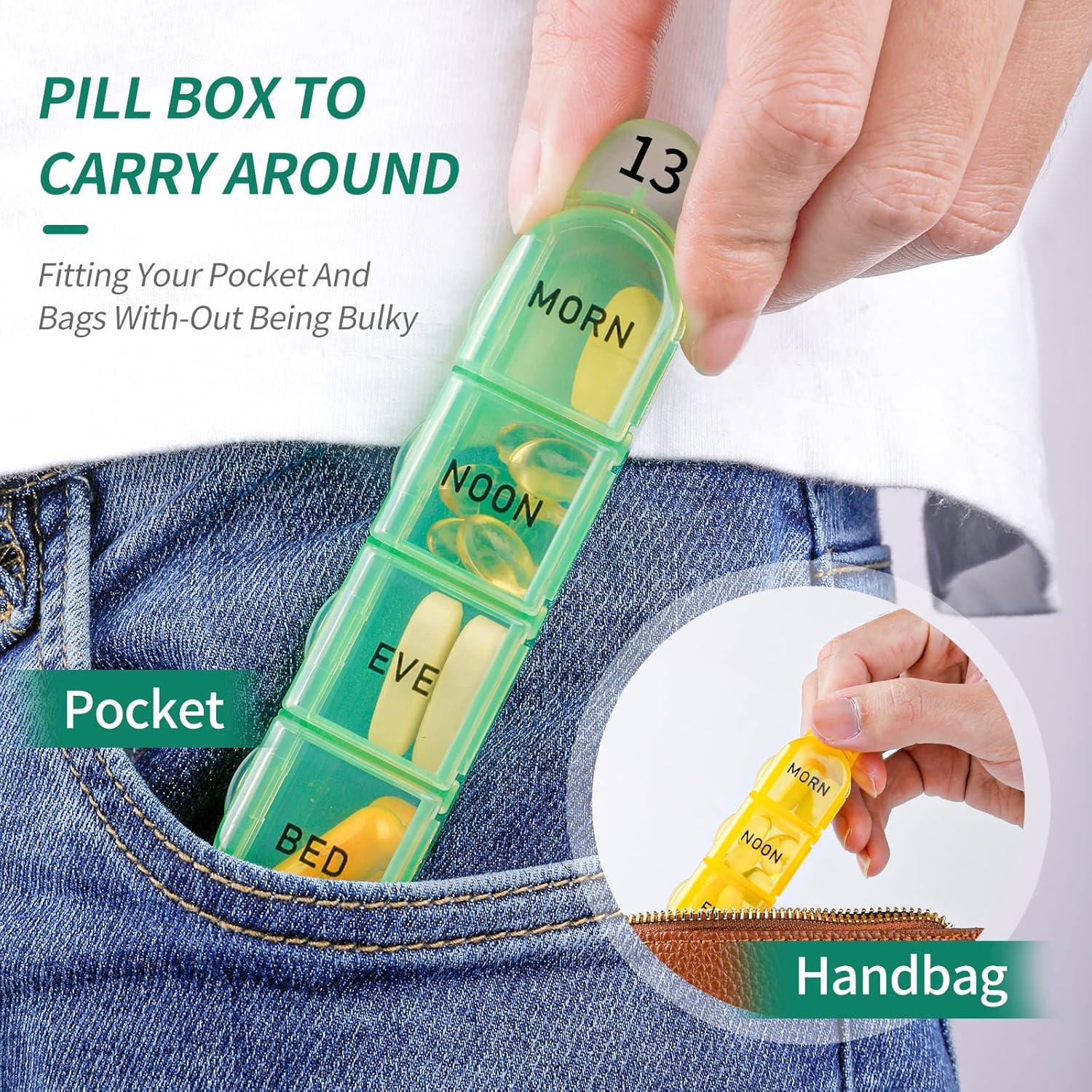 Organizador de Pastillas Mensual Daviky 4 Veces al Día 30 Días