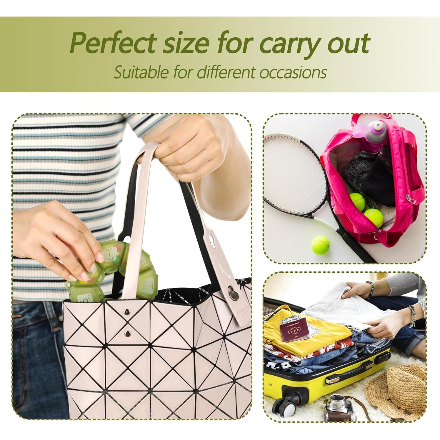 Organizador de Pastillas Semanal YAKLIM Oliva 7 Compartimentos