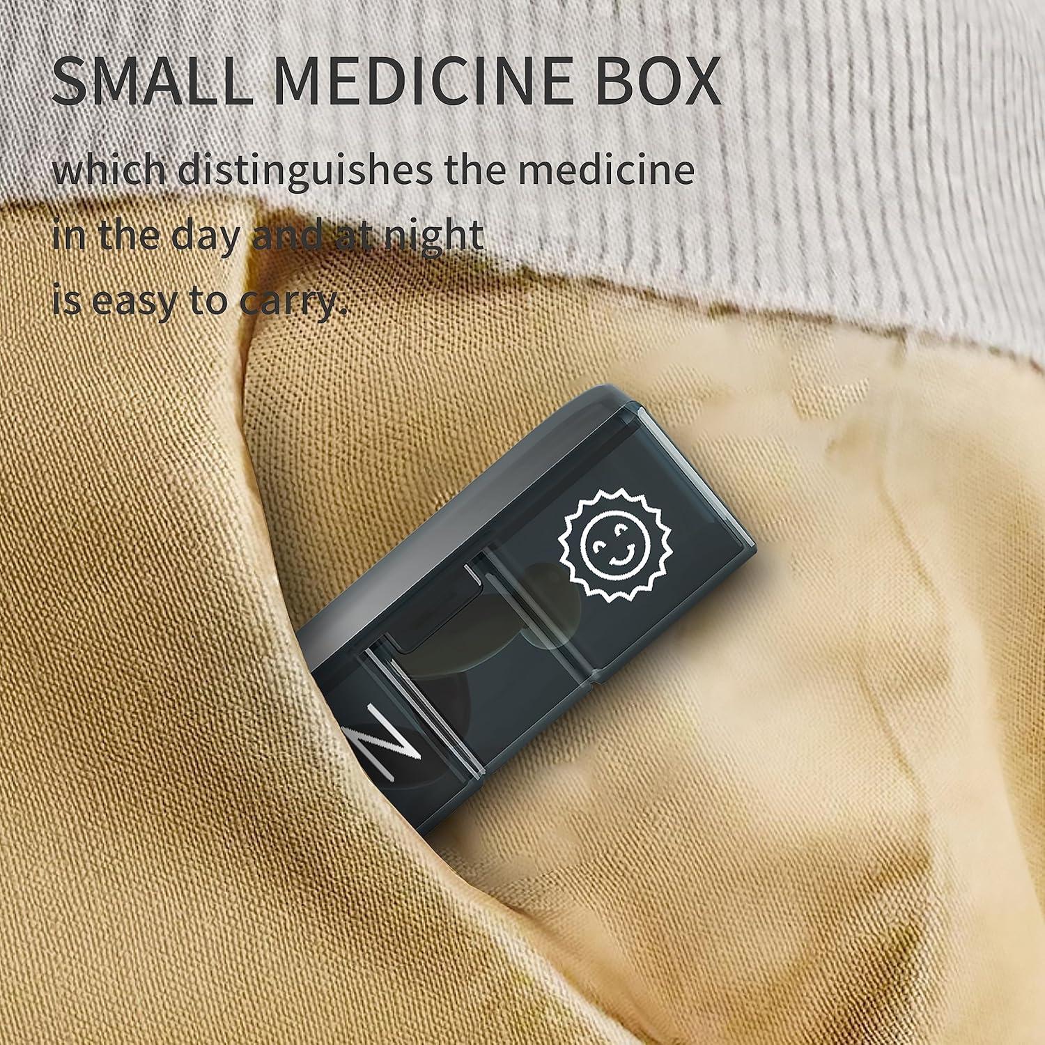 Organizador de Pastillas Semanal TALVOLC Azul 14 Compartimentos