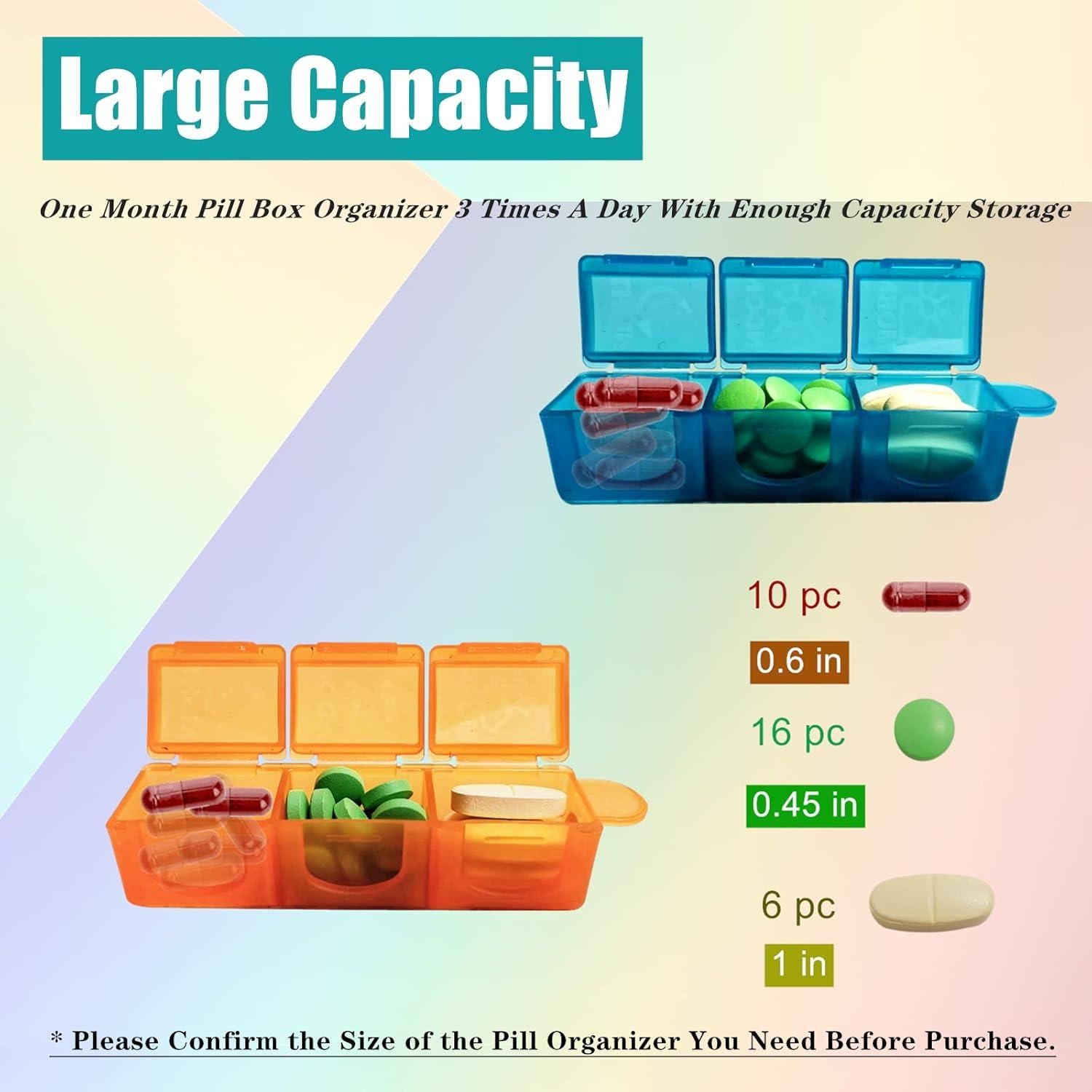 Organizador de Pastillas Mensual NewgGra 31 Compartimentos