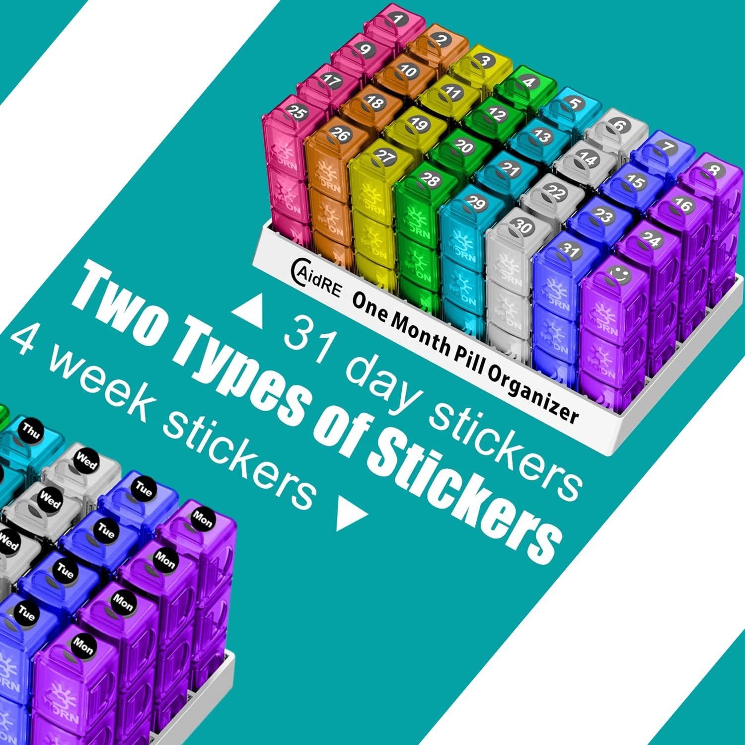 Organizador de Pastillas Mensual NewgGra 31 Compartimentos