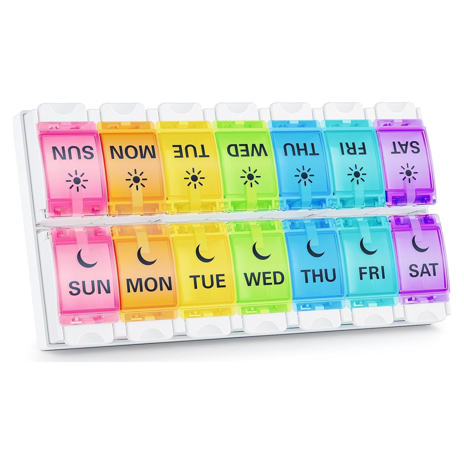 Organizador de Pastillas BUG HULL AM PM 7 Días Libre de BPA