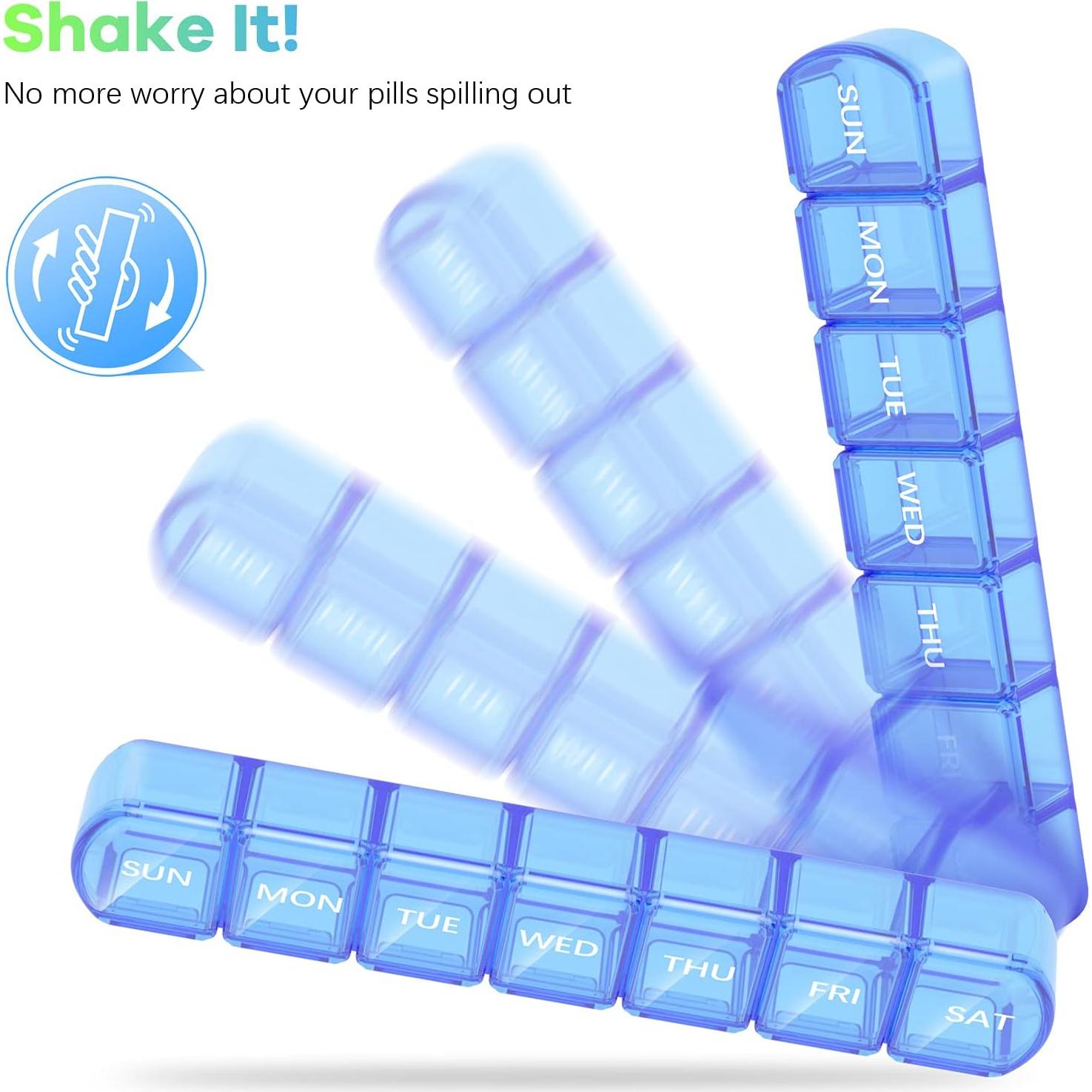 Organizador de Pastillas XL DOHIMGIO 7 Días Libre de BPA