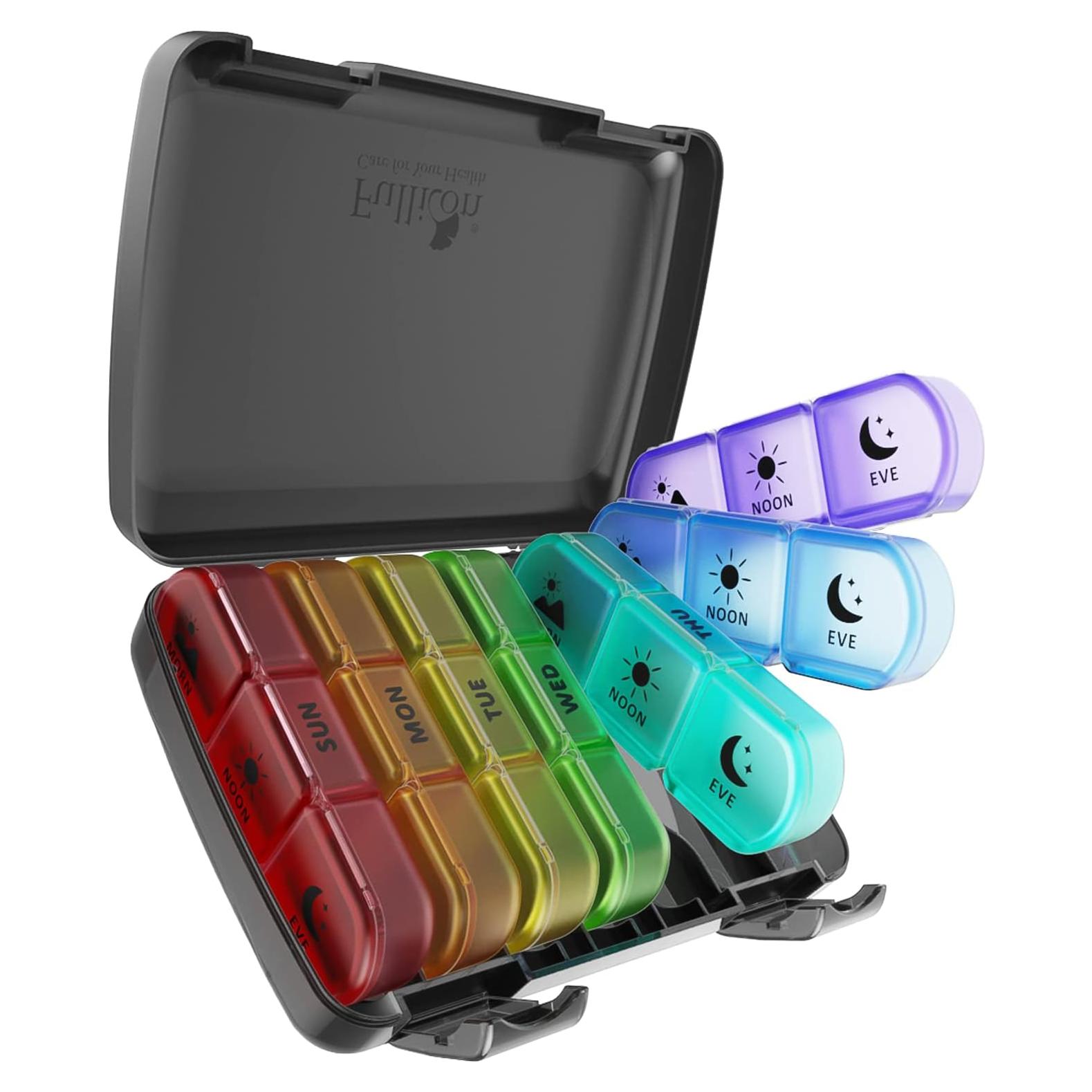 Organizador de Pastillas Semanal Fullicon 21 Compartimentos