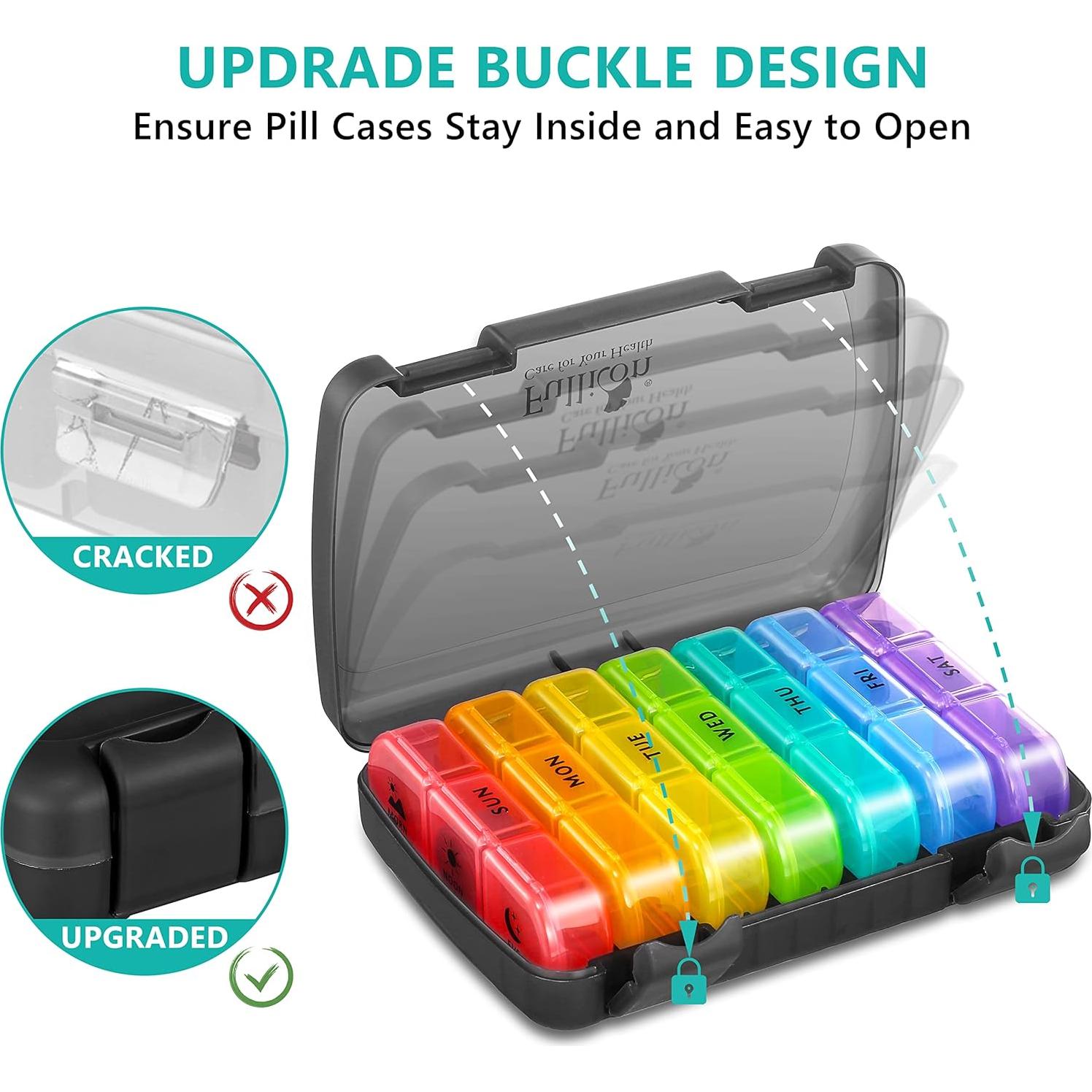 Organizador de Pastillas Semanal Fullicon 21 Compartimentos