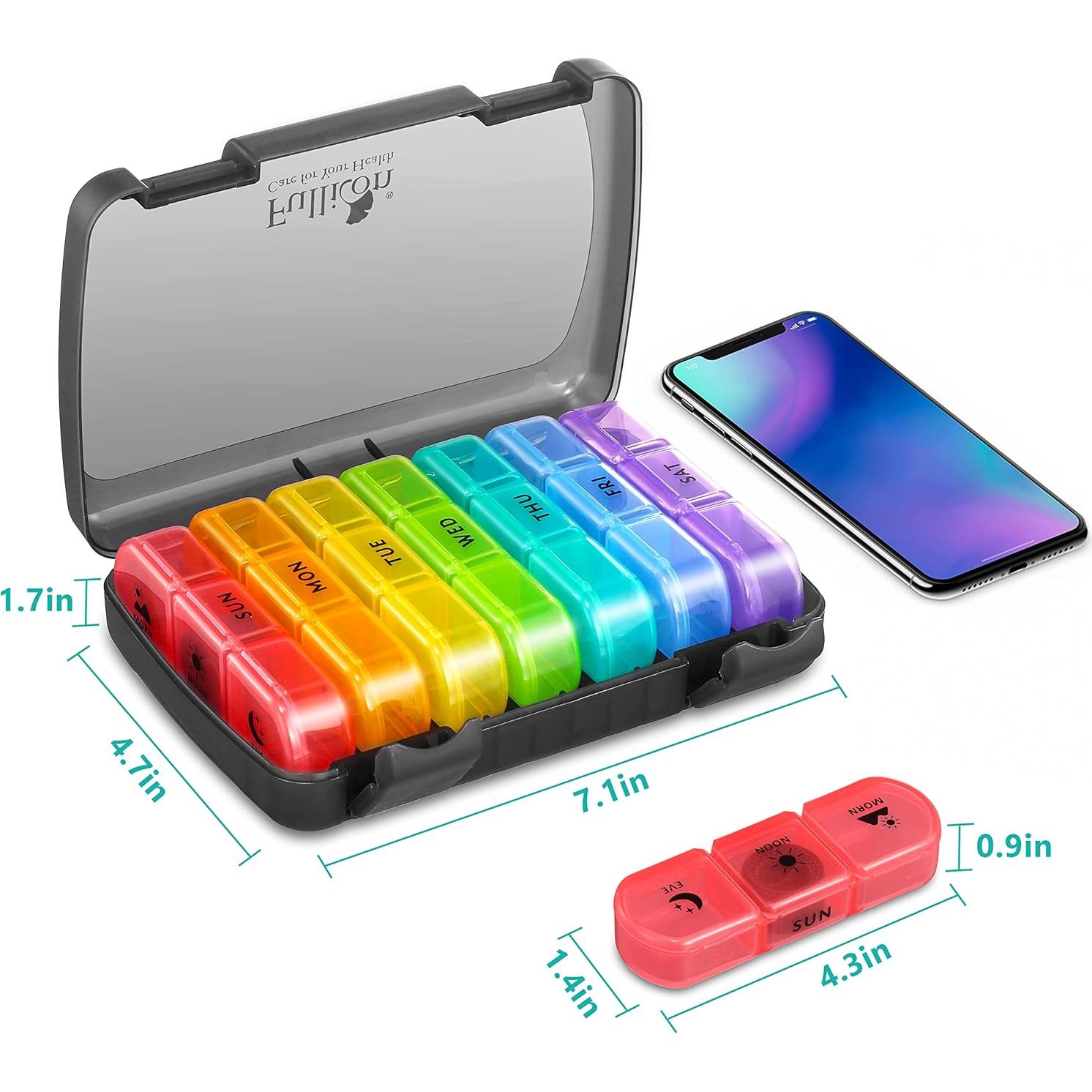 Organizador de Pastillas Semanal Fullicon 21 Compartimentos