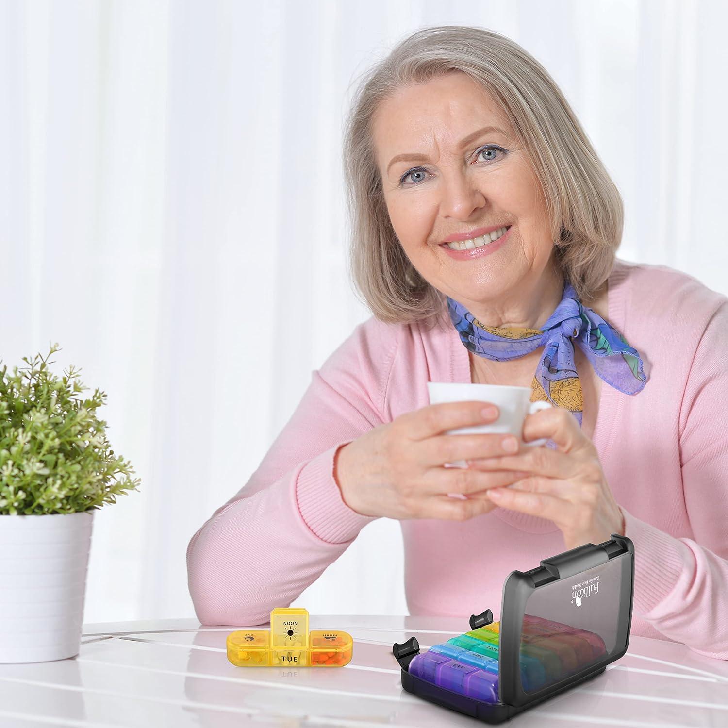 Organizador de Pastillas Semanal Fullicon 21 Compartimentos