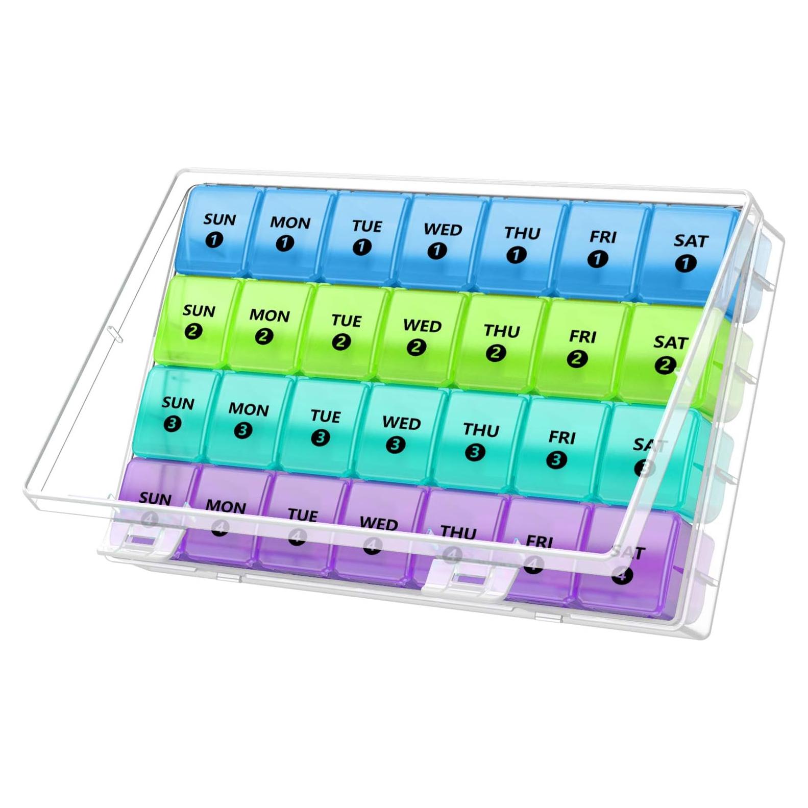 Organizador de Pastillas Mensual XL DANYING 28 Compartimentos