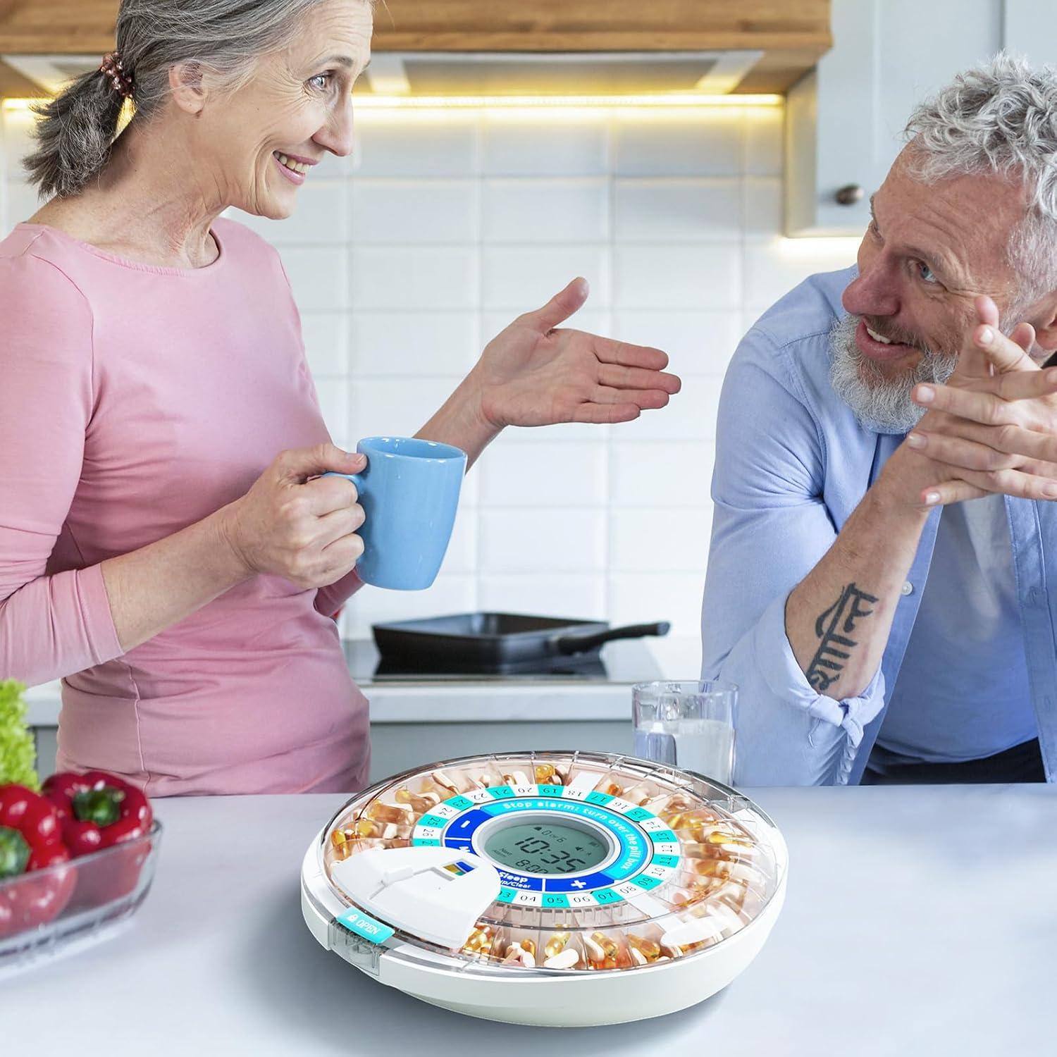 Dispensador Automático de Pastillas Windtrace Verde 28 Días
