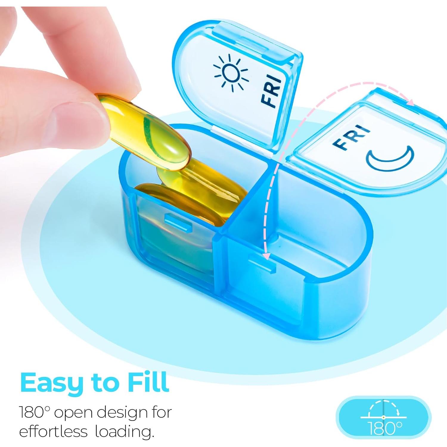 Organizador Semanal de Pastillas AM PM - 7 Días Arcoíris