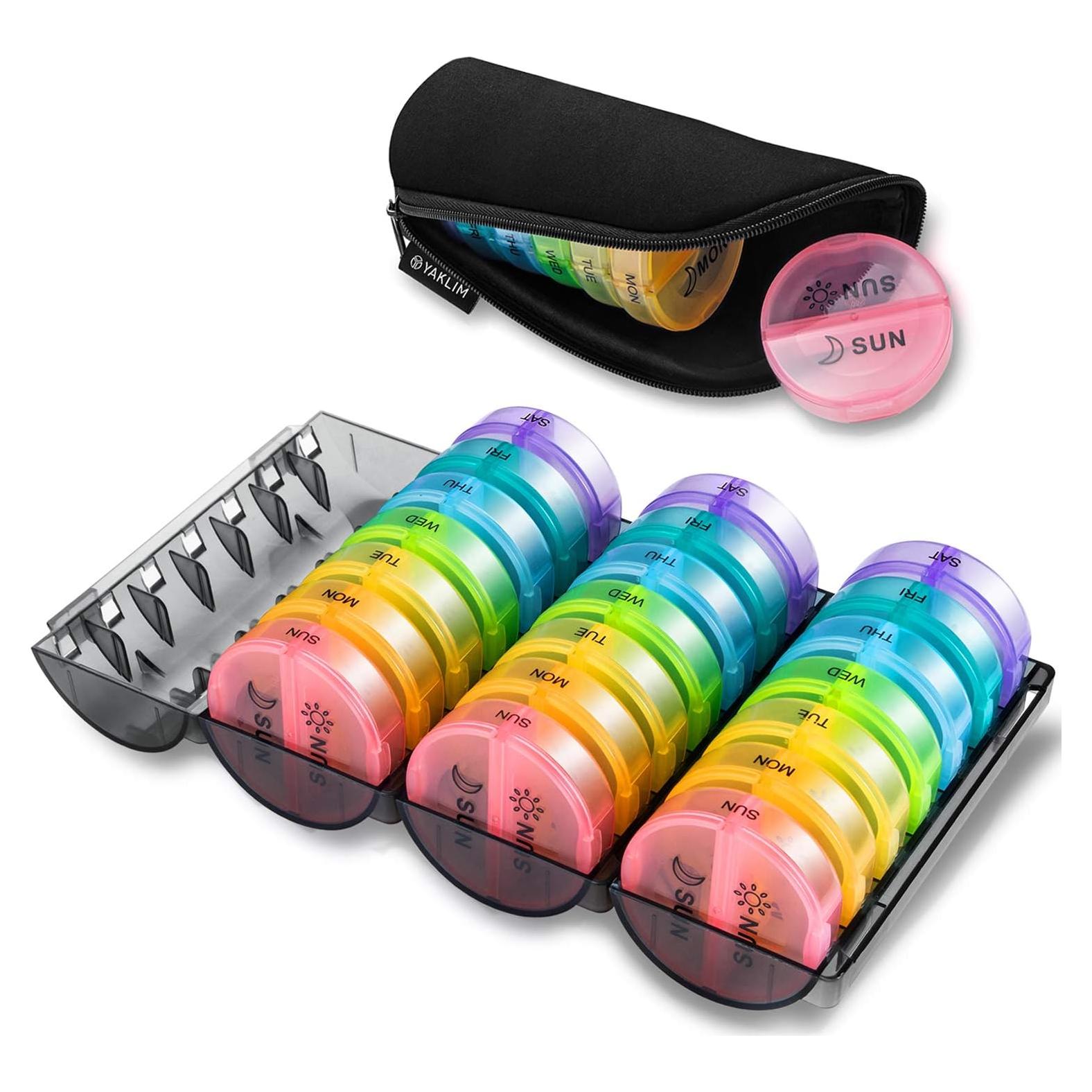 Organizador Mensual de Pastillas Yaklim AM PM 28 Días