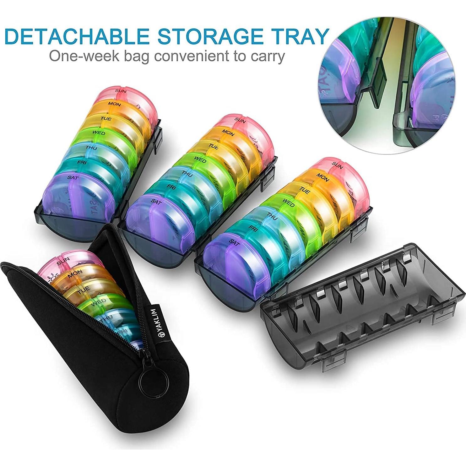 Organizador Mensual de Pastillas Yaklim AM PM 28 Días