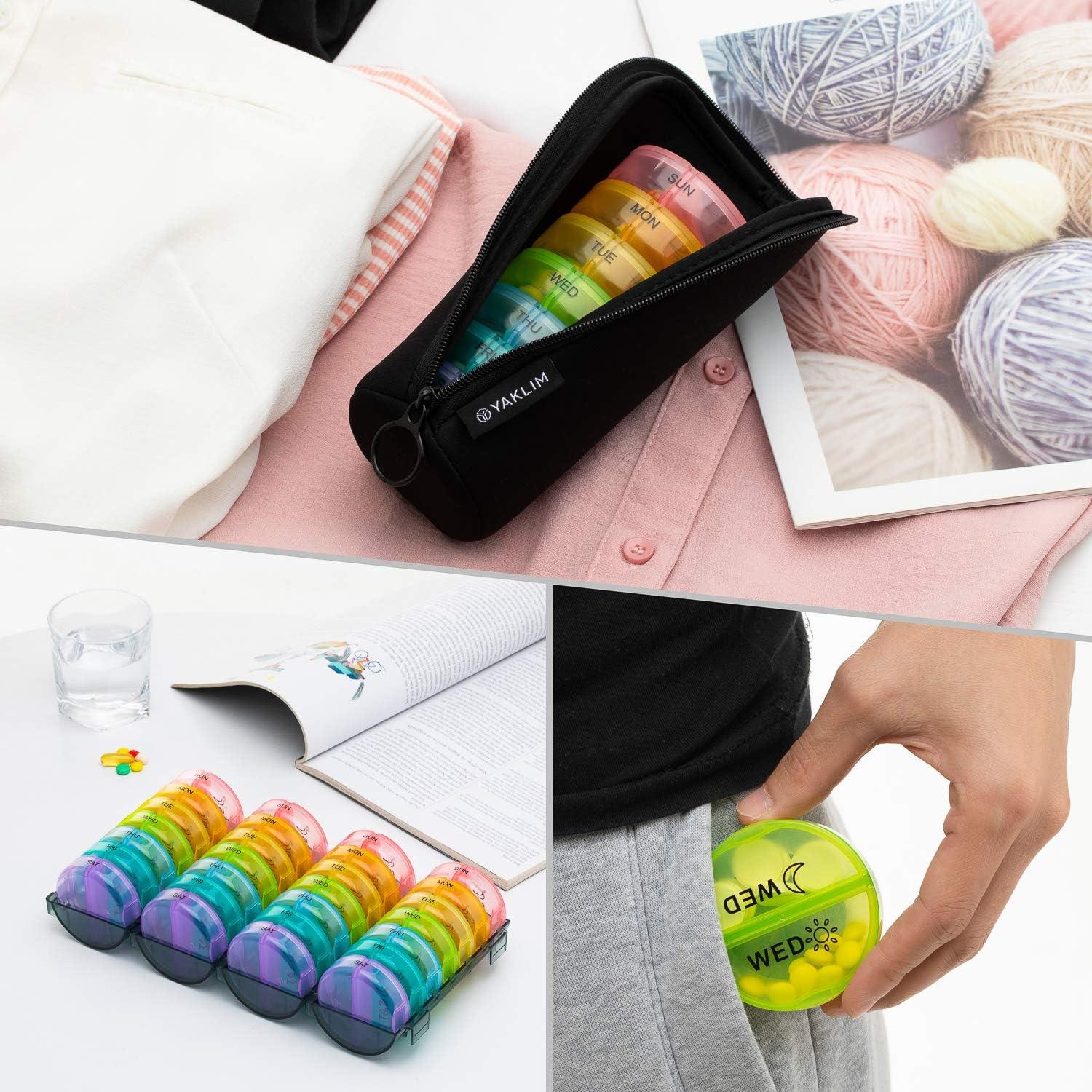 Organizador Mensual de Pastillas Yaklim AM PM 28 Días