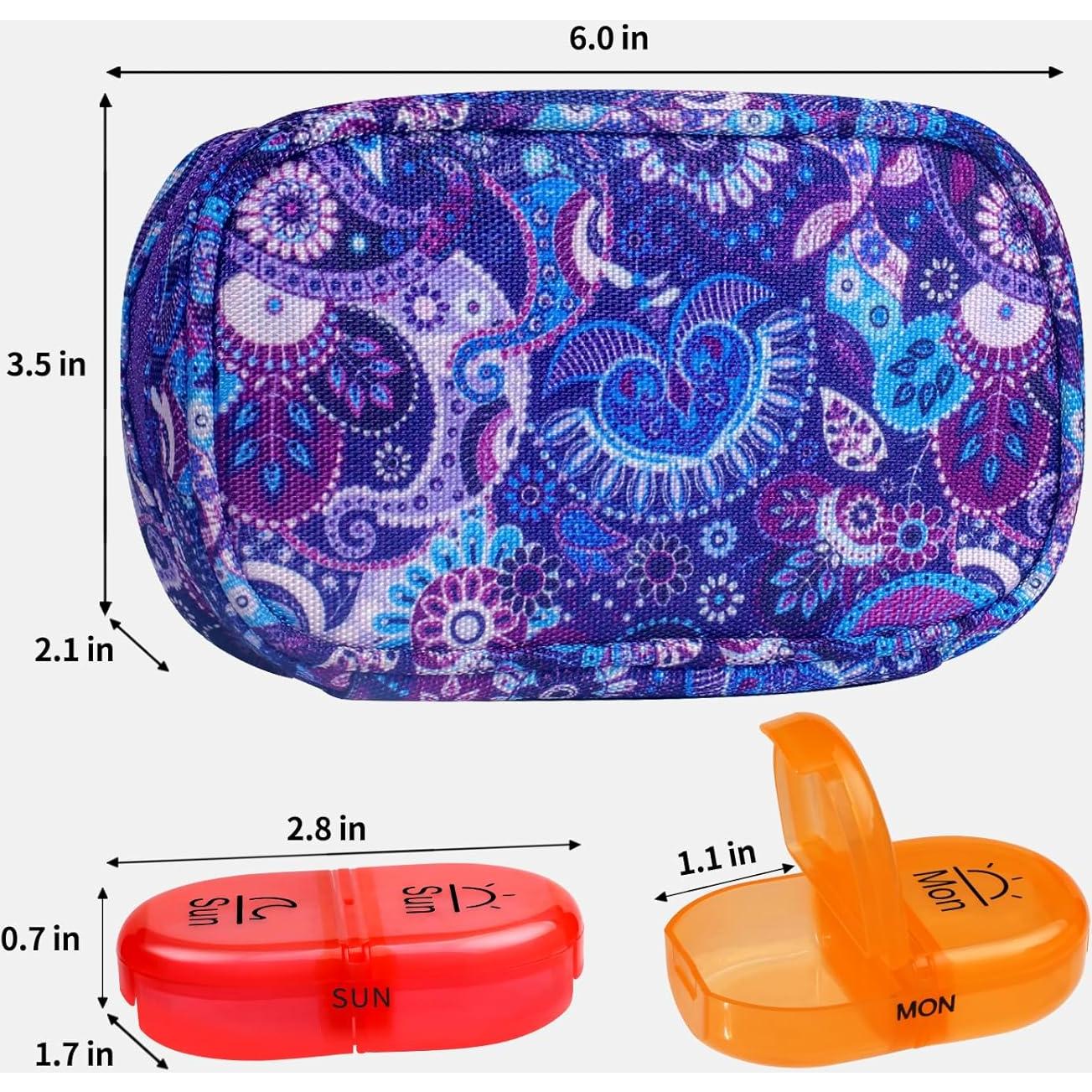 Organizador de Pastillas Semanal Serfeymi AM PM con Funda Lona