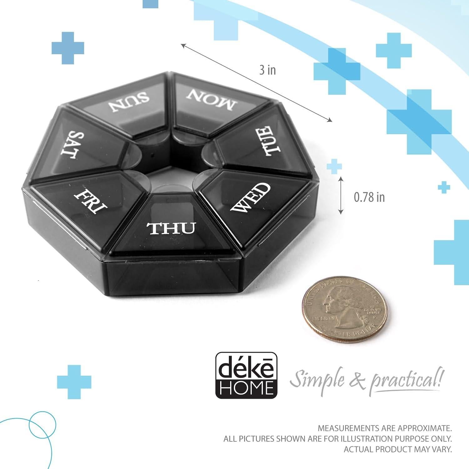 Organizador Semanal de Pastillas Deke Home Mini 7 Días